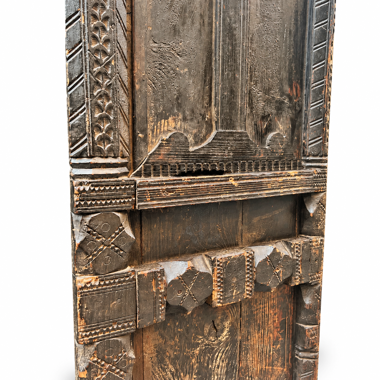 Authentic vintage Moroccan door. Berber Mountains Morocco. Traditional real door used in Morocco.