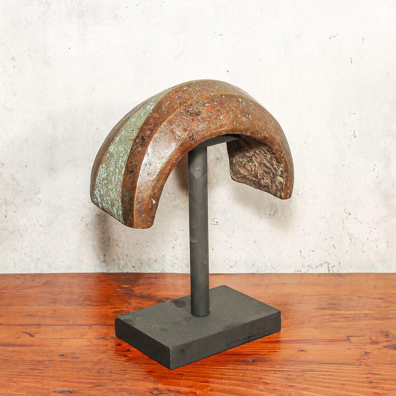 Handmade Ngelima Bronze Currency from D.R. Congo left side