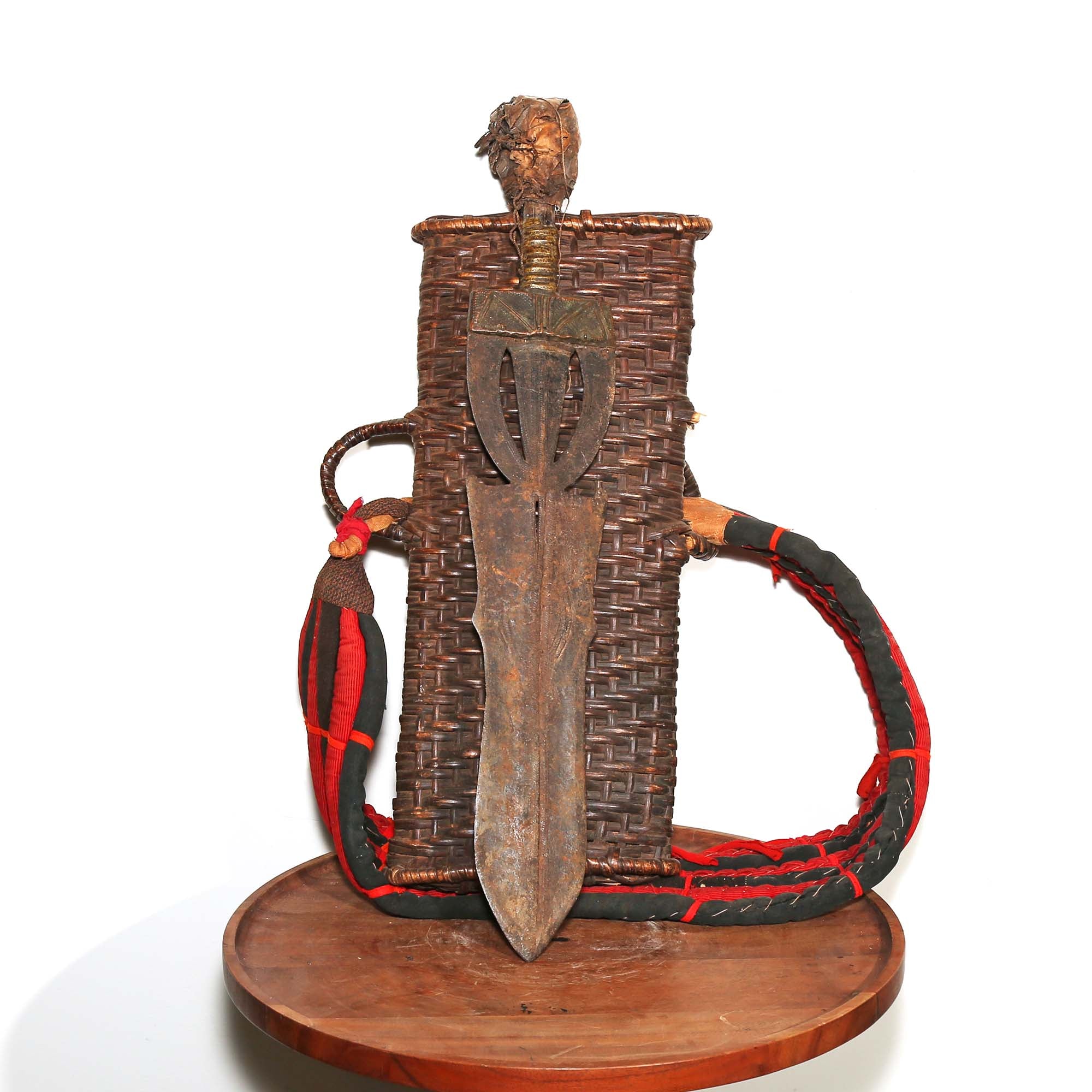 antique vintage collectable African knife with sheath