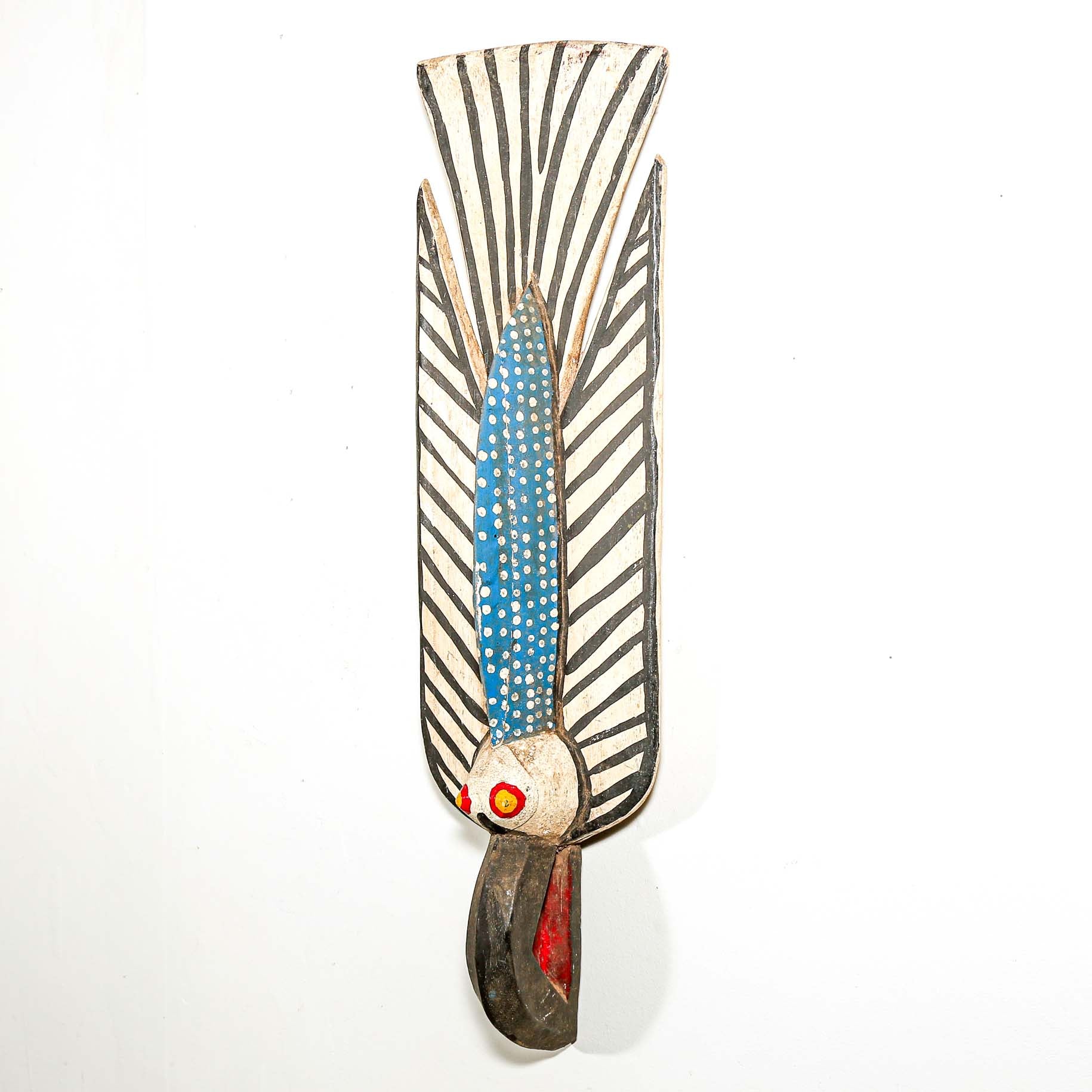 ceremonial Bird mask from Mali for sale to hang on the wall