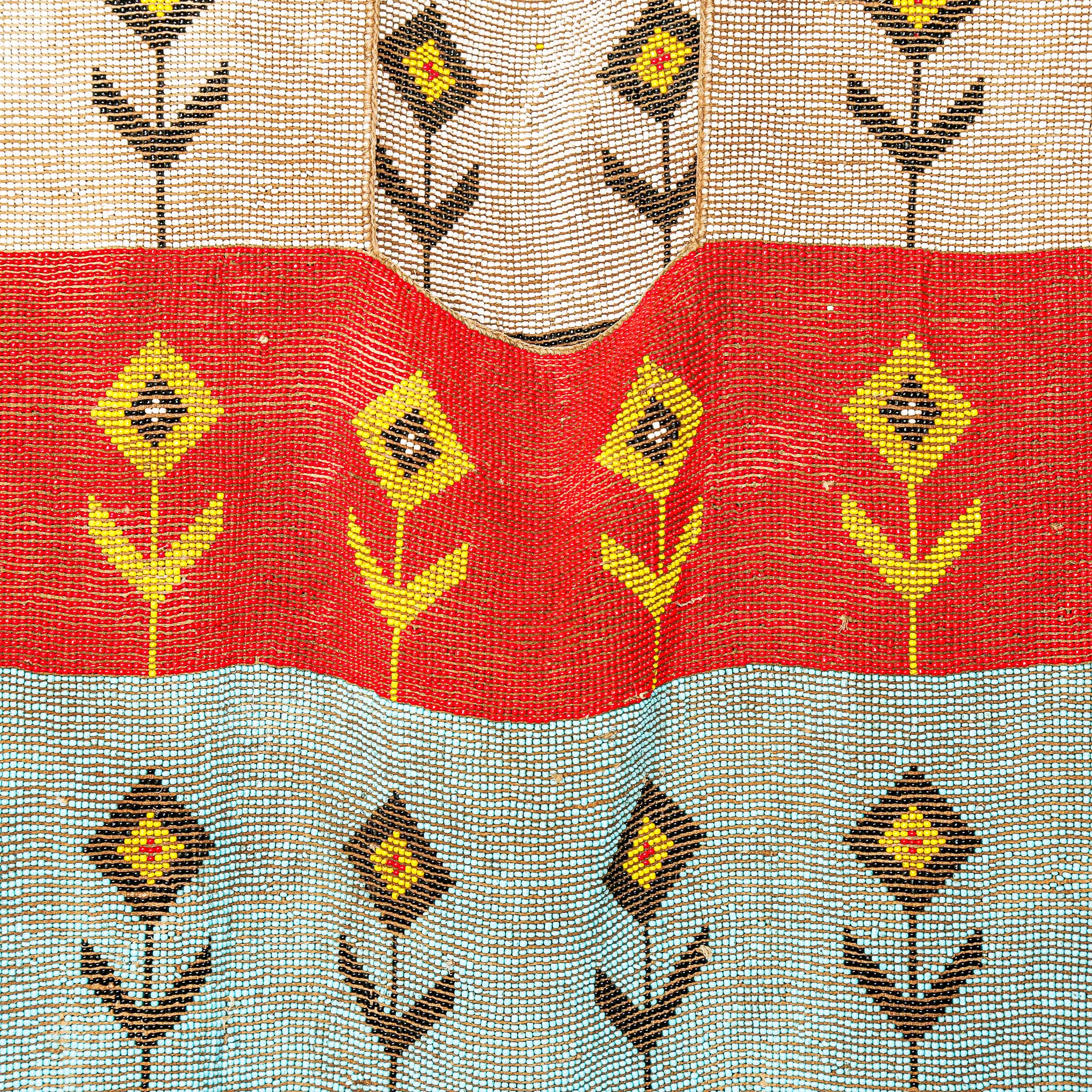 Blue Kirdi Beaded Tunic, Cameroon