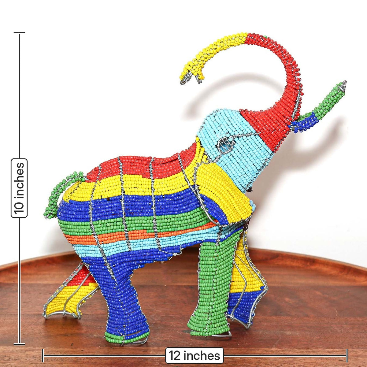 Beaded Elephant Sculpture, South Africa | SKU: D1105