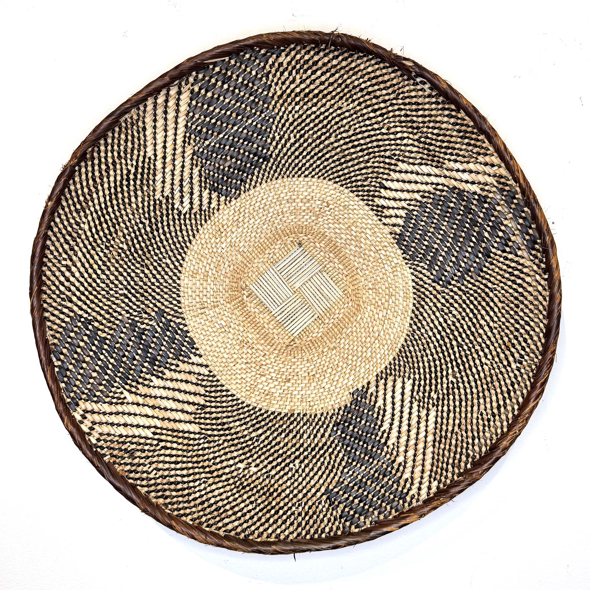 Woven Tonga African Basket, Zimbabwe - Medium