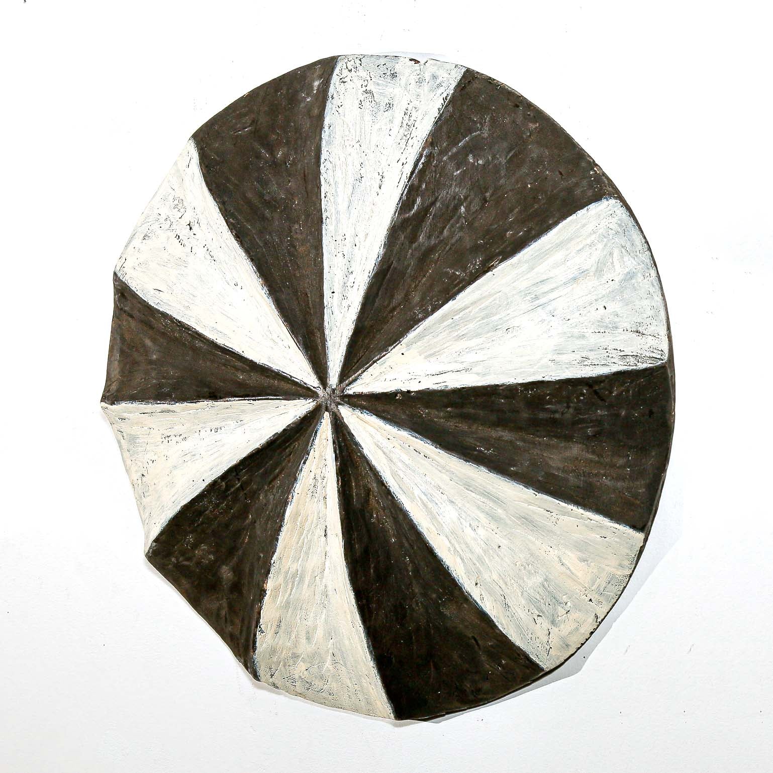 Black Round Dancing Shield from Cameroon Vintage Collectible Art & Home Decor
