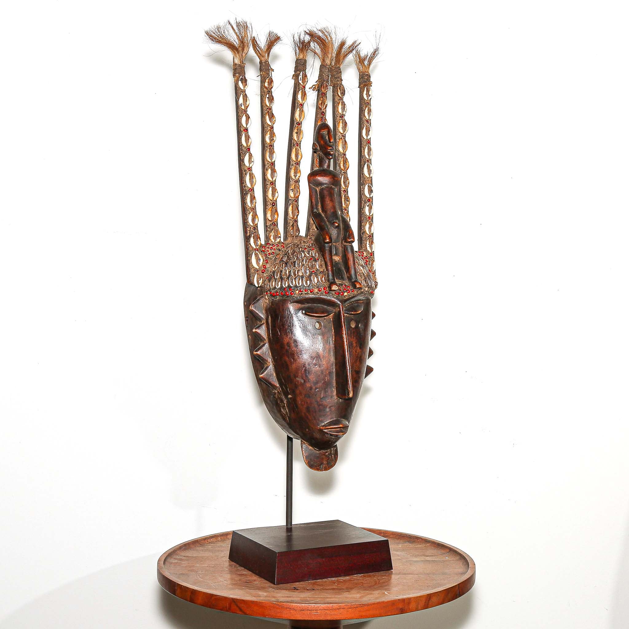 high quality African mask on a display base