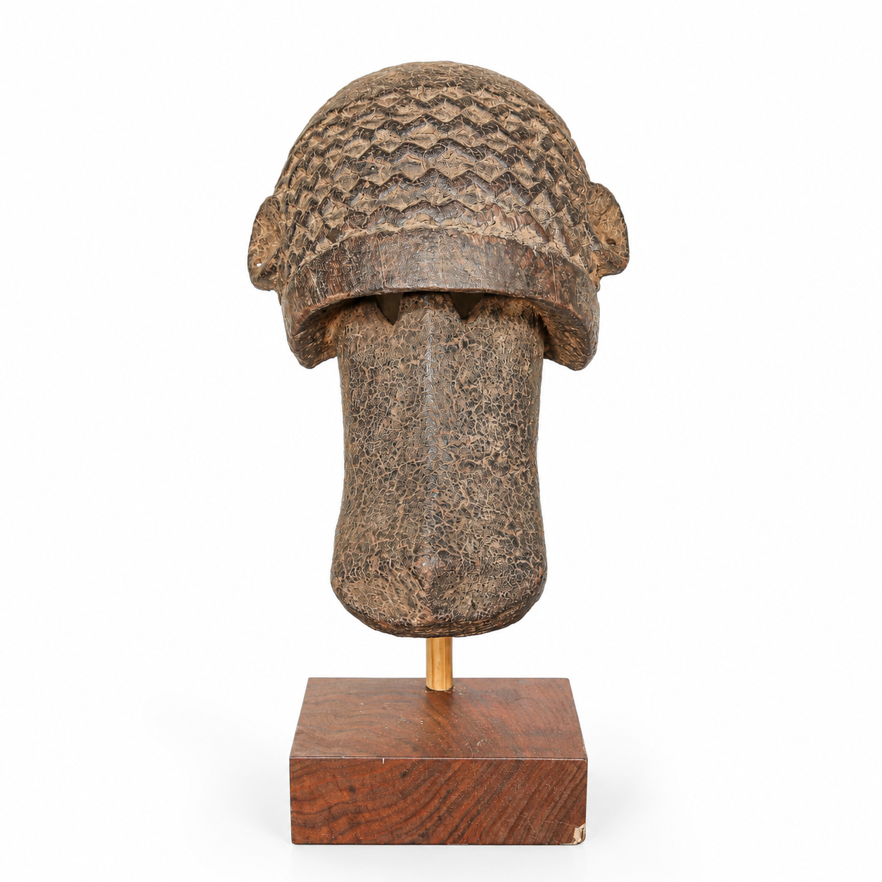 Dogon Monkey Mask on a wooden stand for sale