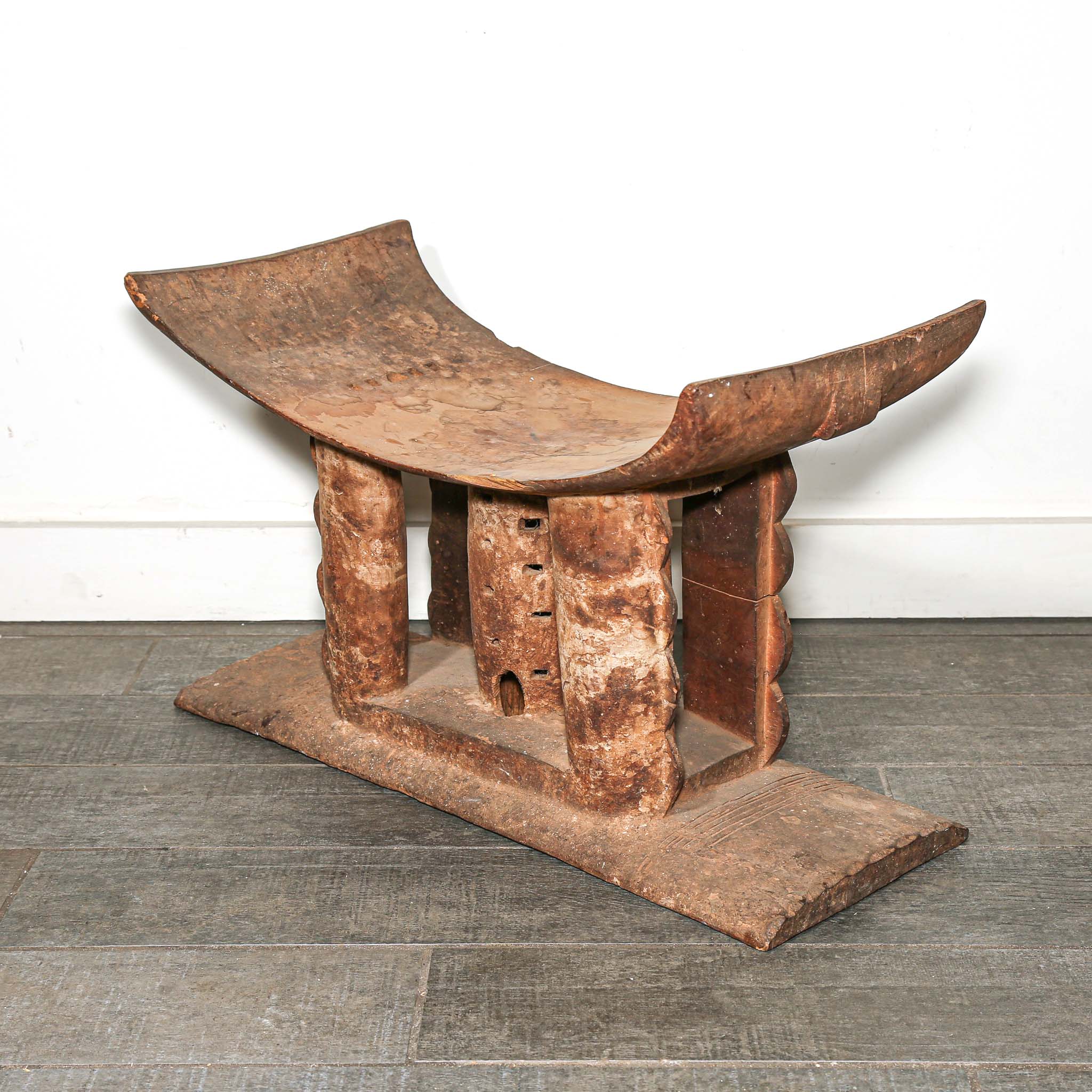 Authentic rare vintage African furniture to be used as a table seat or stool made from wood