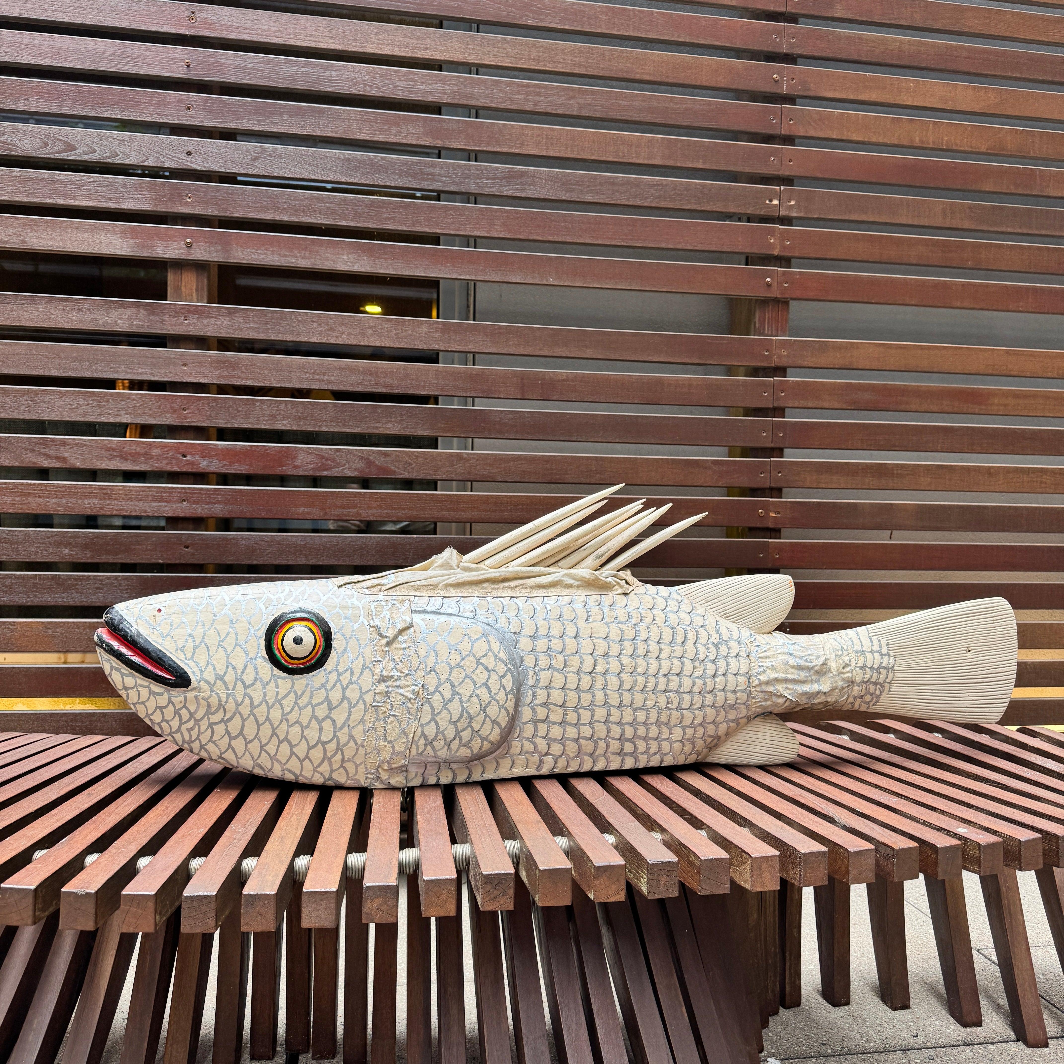 Bozo Fish Sculpture as an antique African Art example