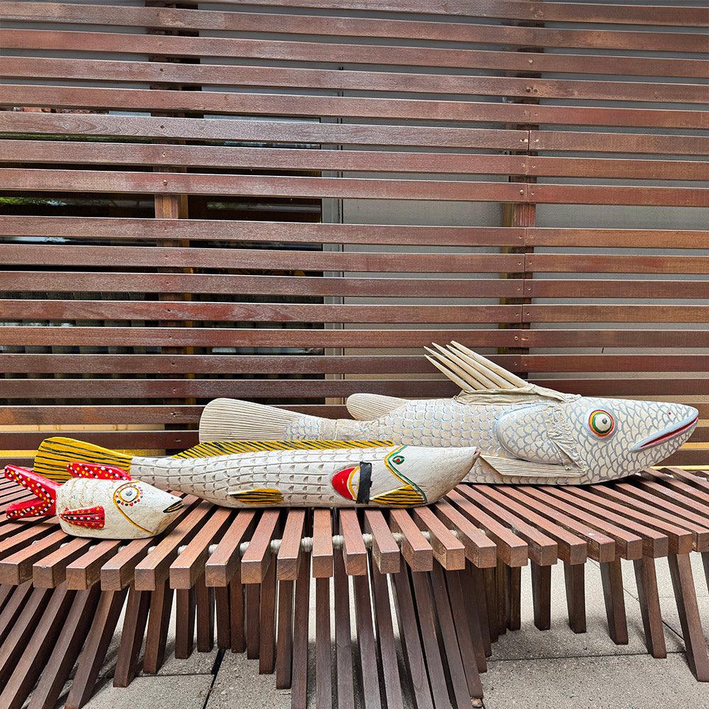 Bozo Fish Sculpture as an African Home Decoration for sale