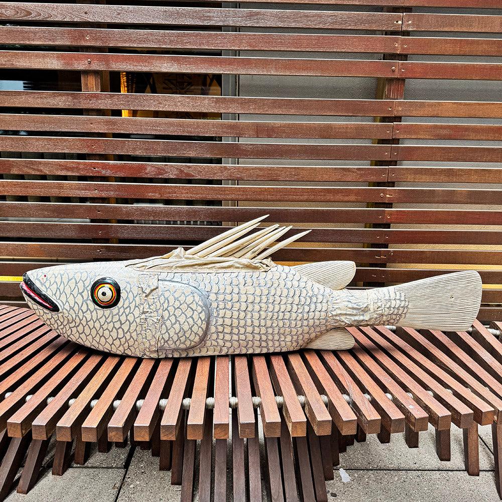 Bozo Fish Sculpture as an African Art example left side