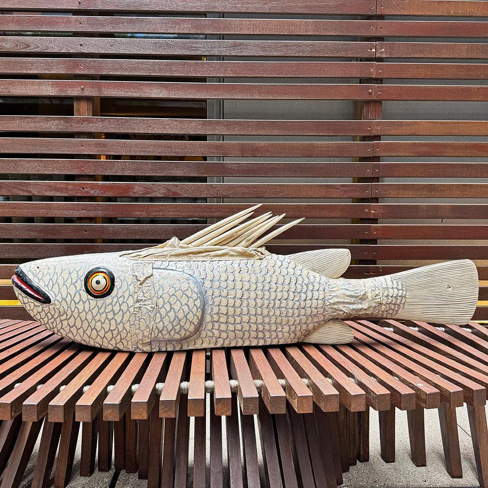 Bozo Fish Sculpture as an African Art for sale