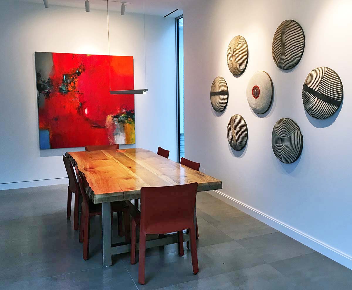 Black Round Dancing Shield from Cameroon Vintage Collectible Art & Home Decor