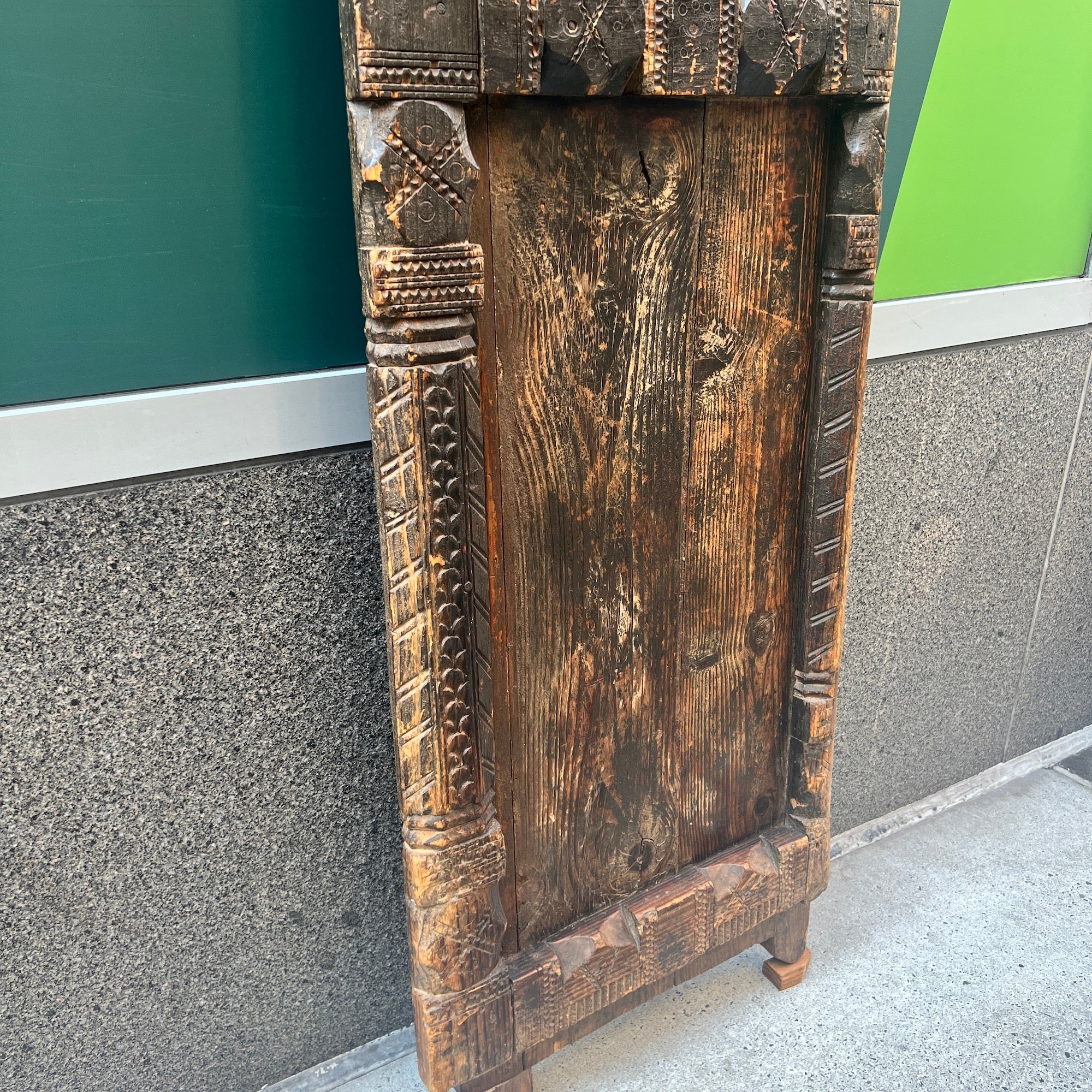 Authentic vintage Moroccan door. Berber Mountains Morocco. Traditional real door used in Morocco.