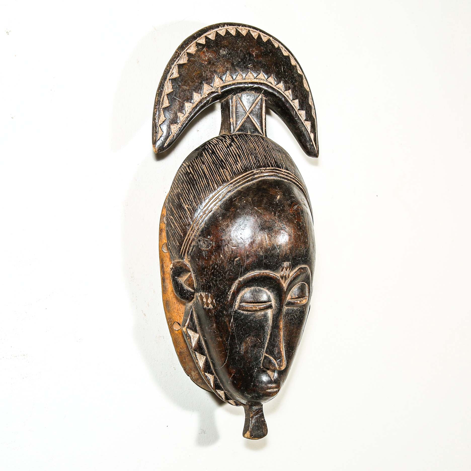 black African wood art mask