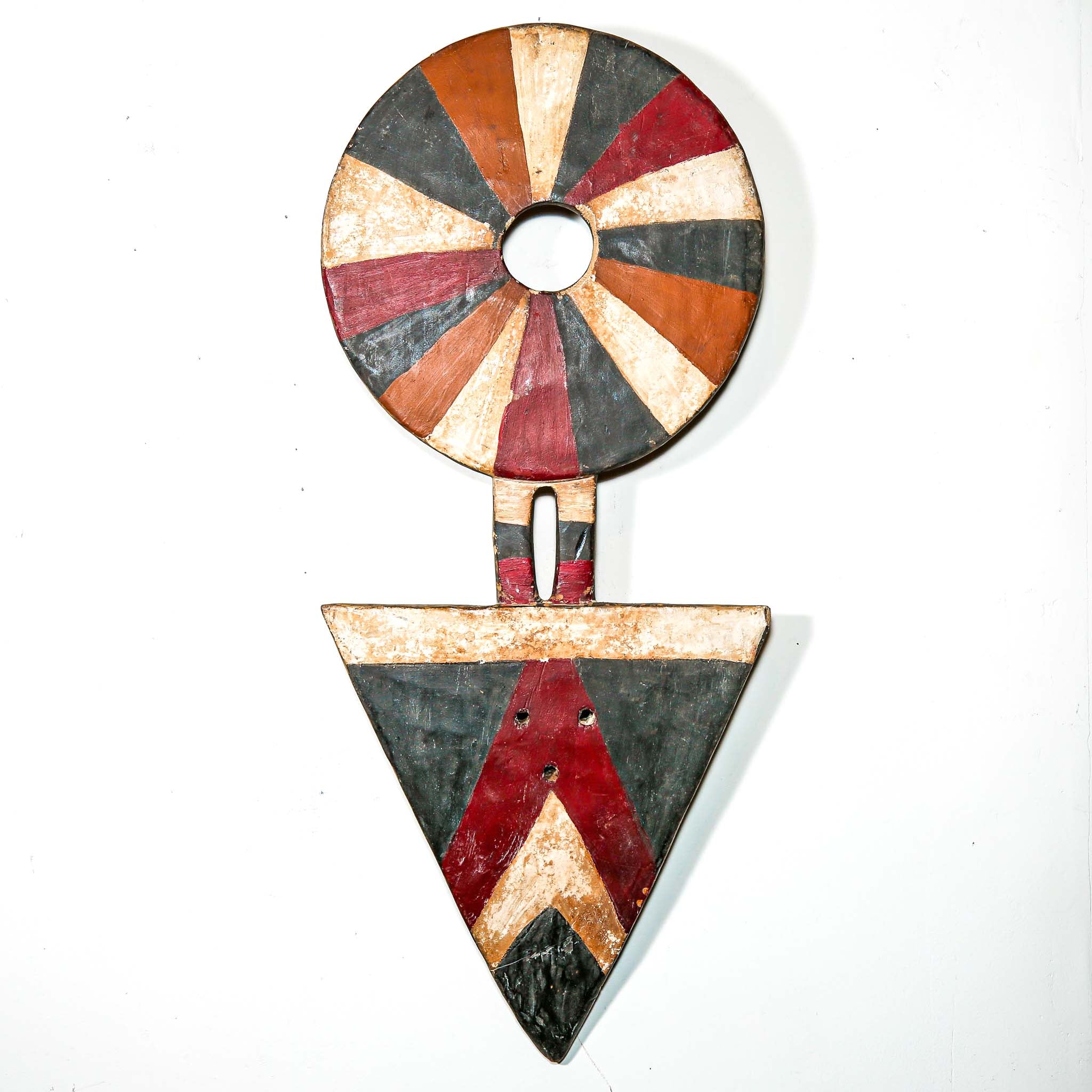 Large geometric vintage African wall art to buy online