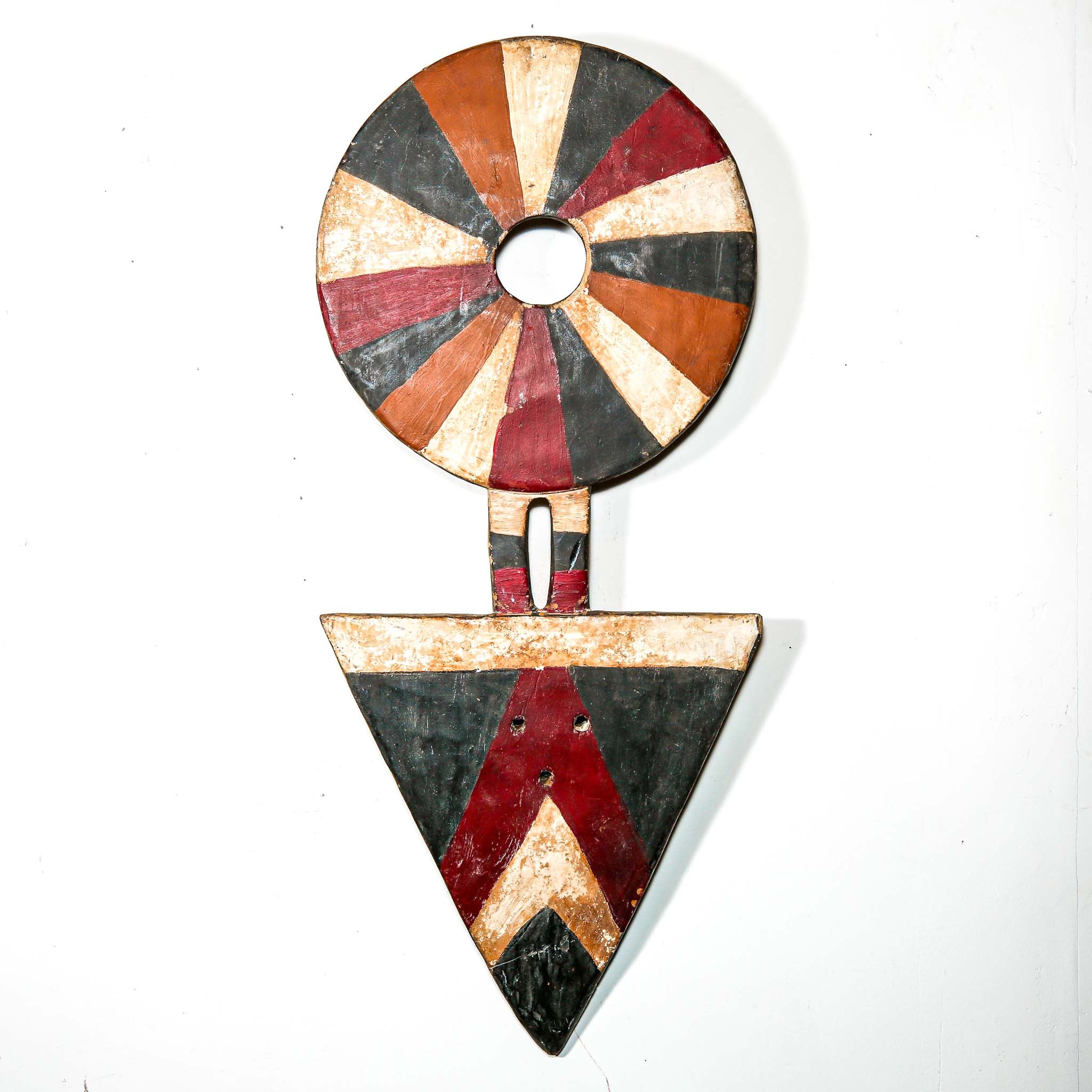 Large geometric vintage African wall art to buy online