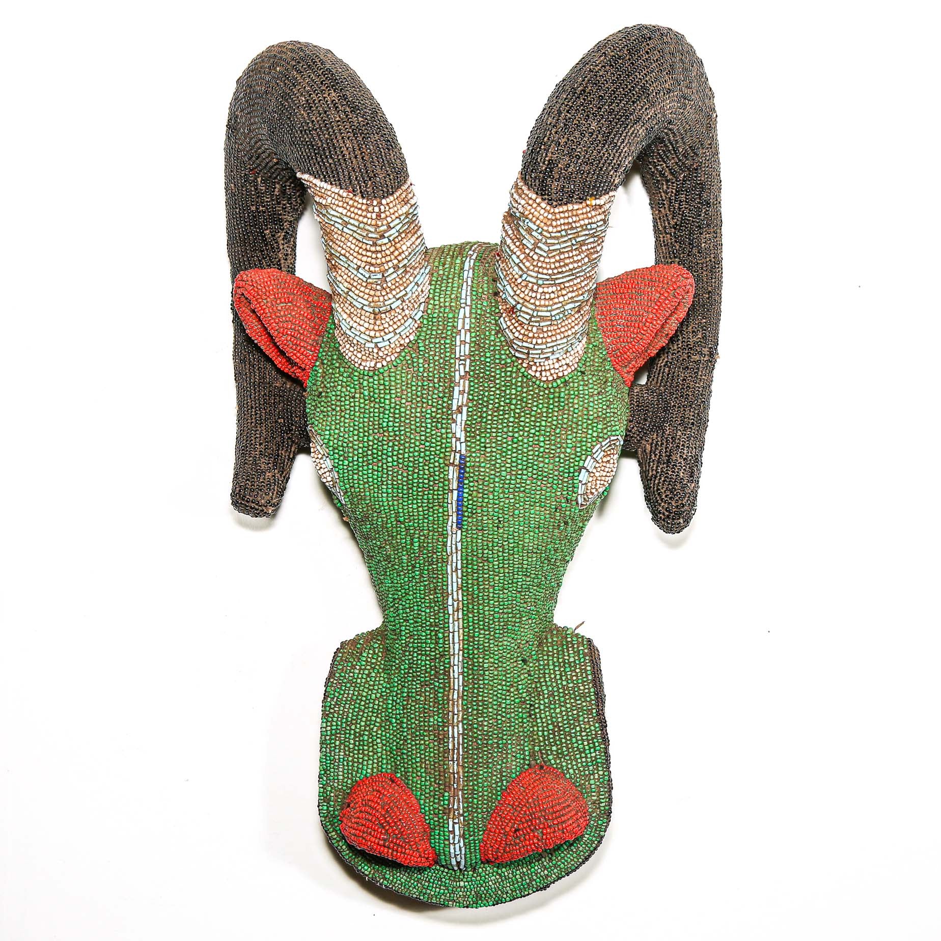 Beaded Bamileke Buffalo Mask, Cameroon | Large | SKU: M821