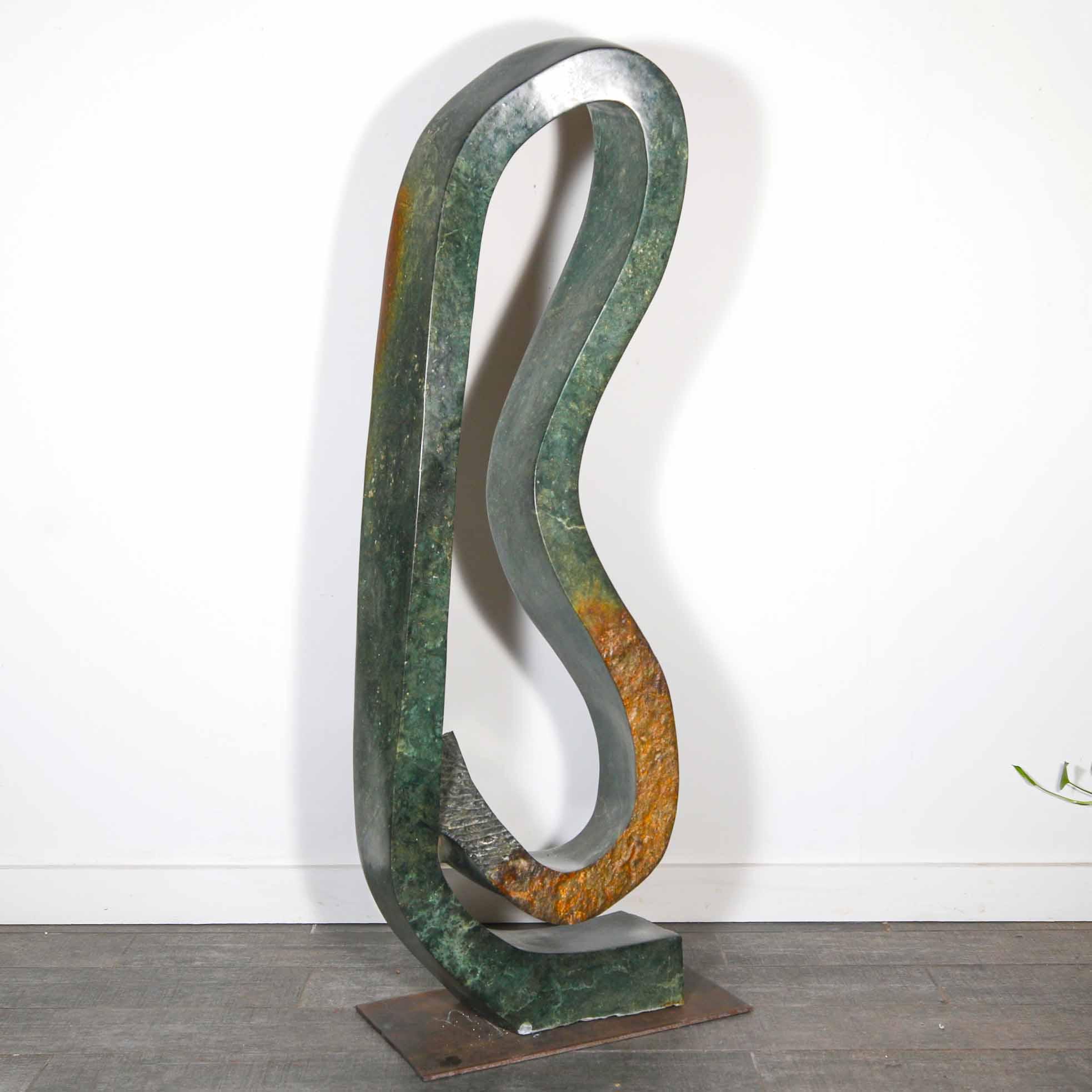 Certificate of Authenticity, figurative sculpture, human form, Shona Stone Sculpture, Serpentine African Art, Contemporary African Artwork, Stone Sculpture, African Sculpture Online Sale, African Art for Home Decor, buy African art, modern African art