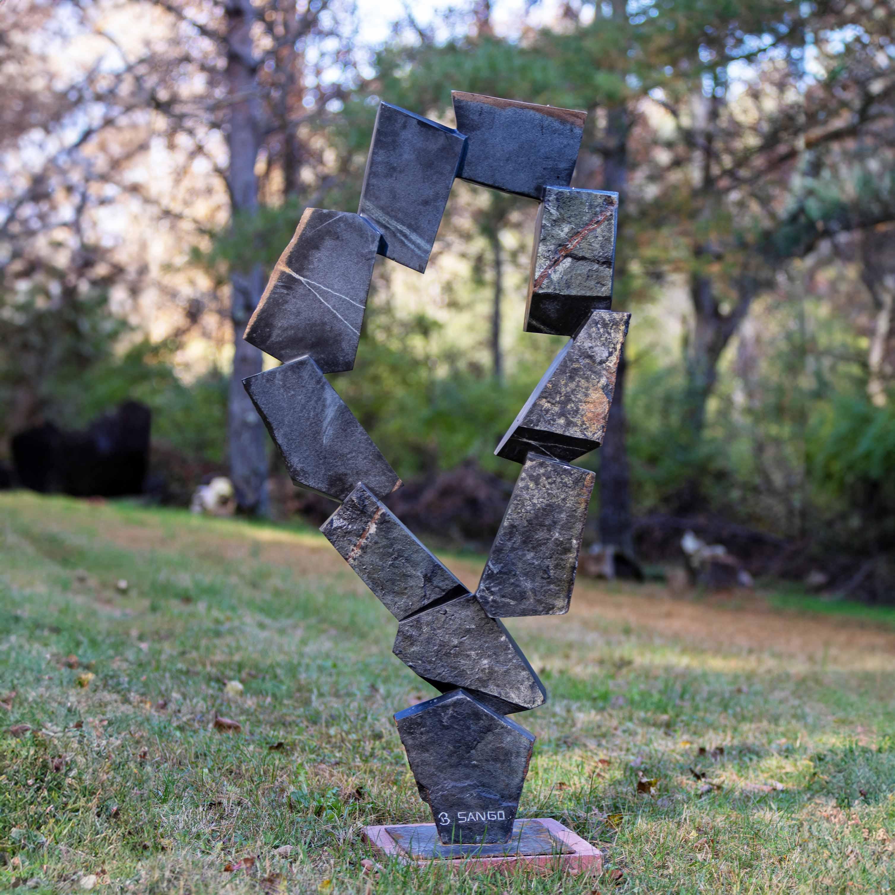 "Duo" Sculpture by Bywell Sango