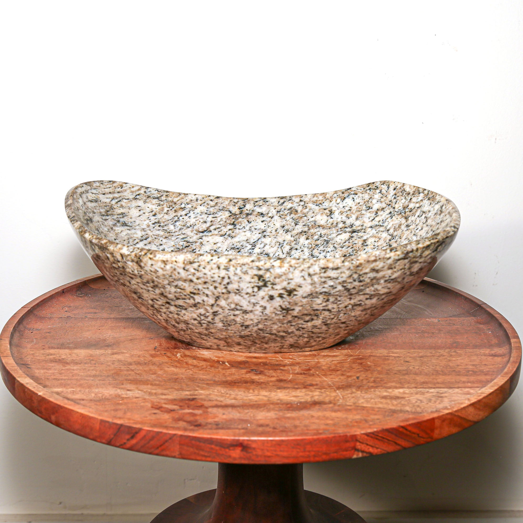 white marble stone bowl hand made