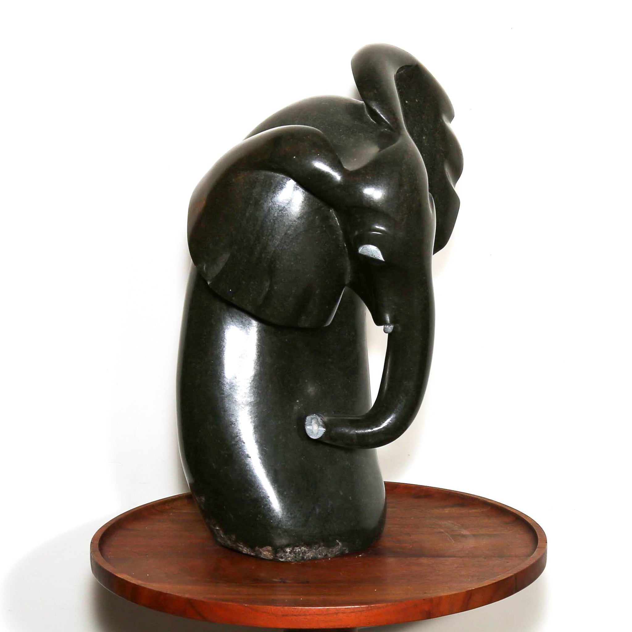finely carved black sculptor