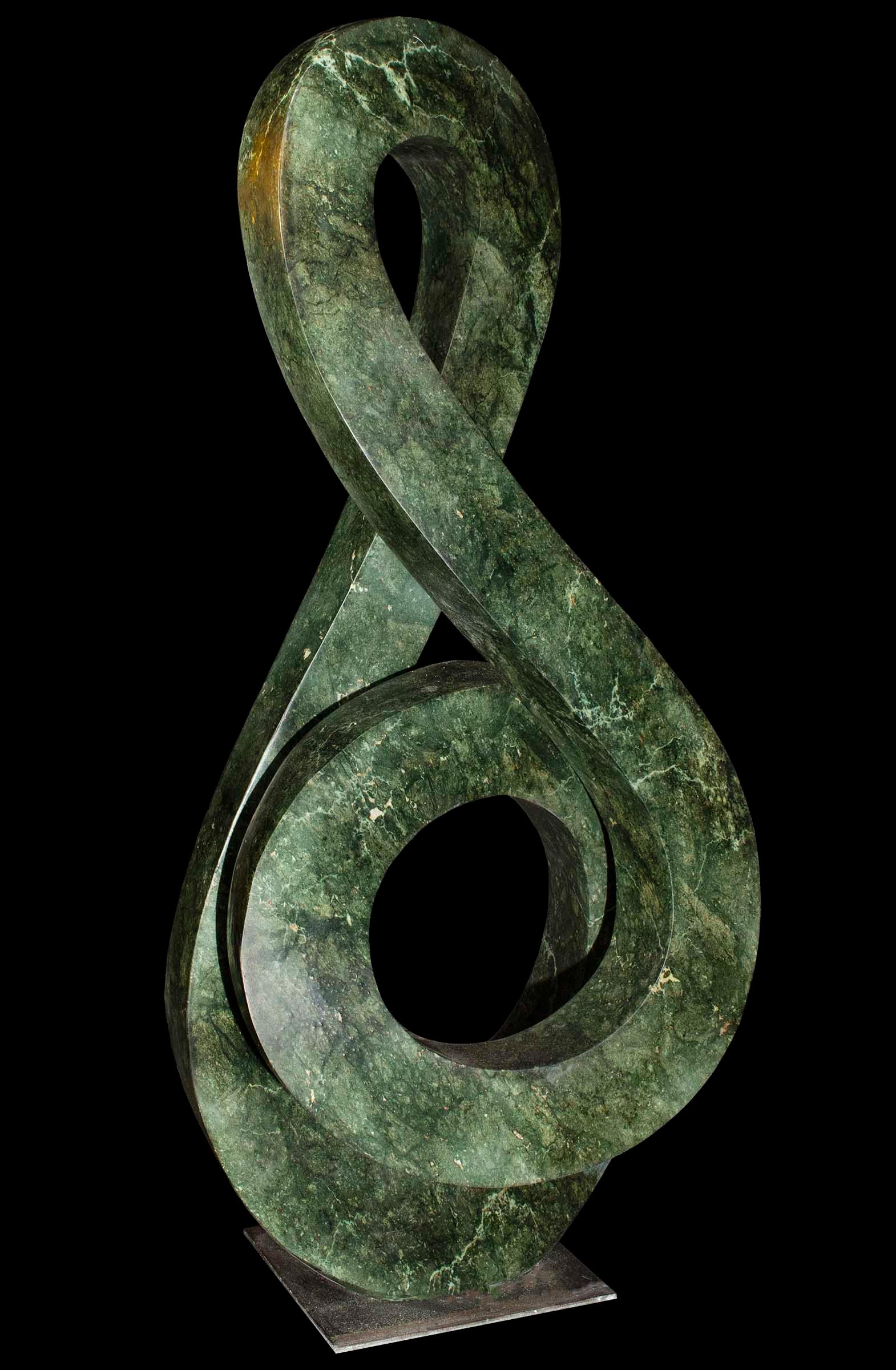 Green Infinity sculpture front