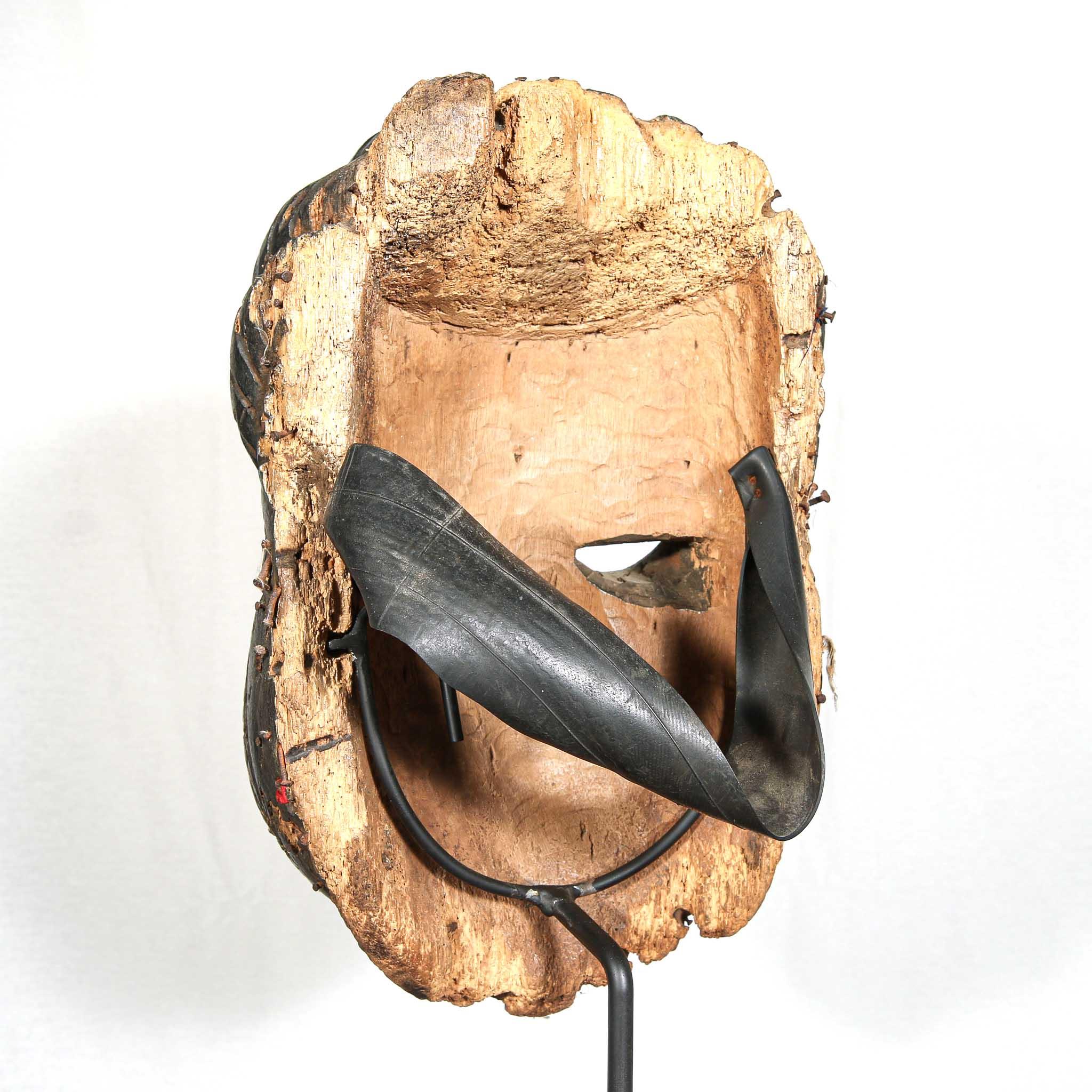 Ibibio Mask from Nigeria skewed back