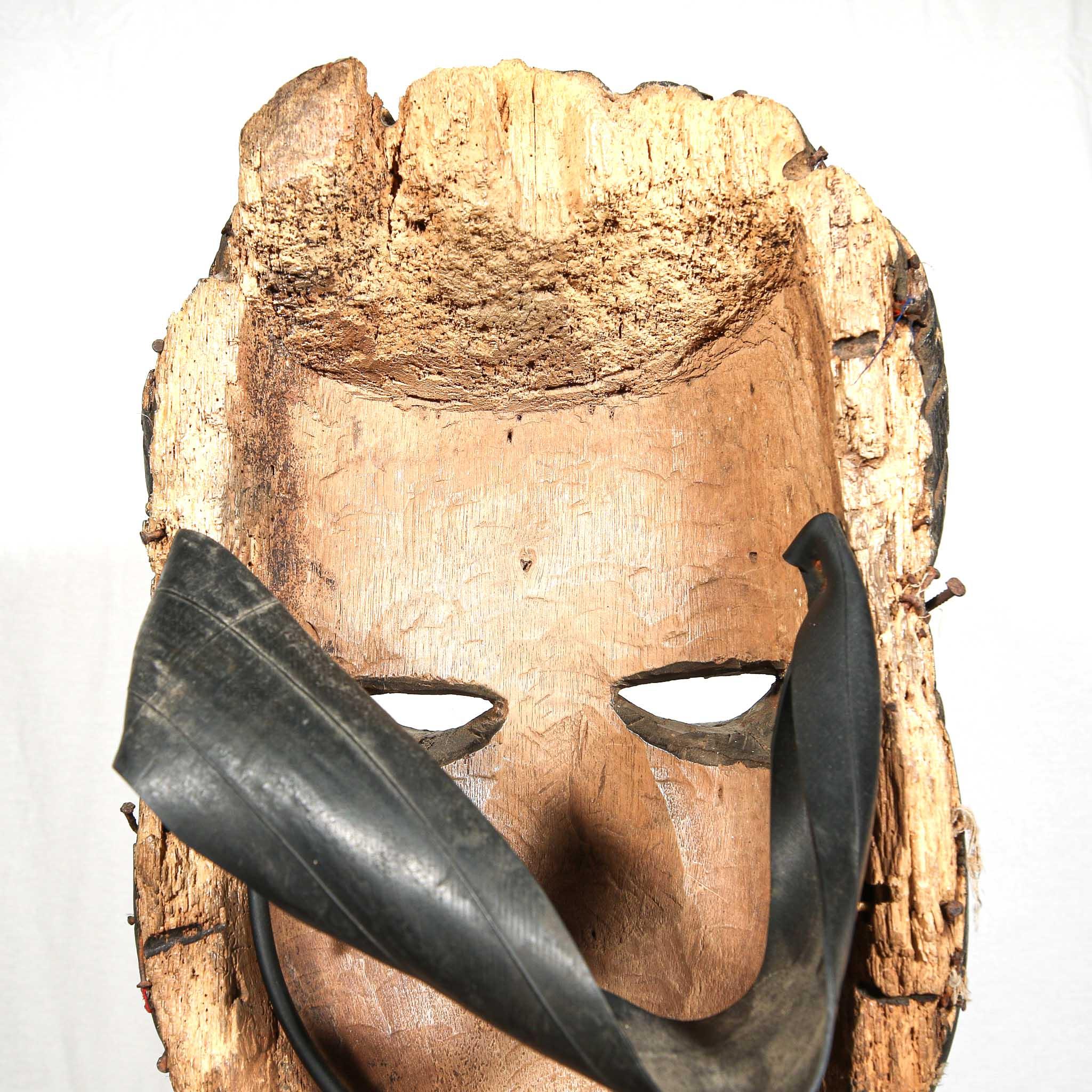 Ibibio Mask from Nigeria back close up
