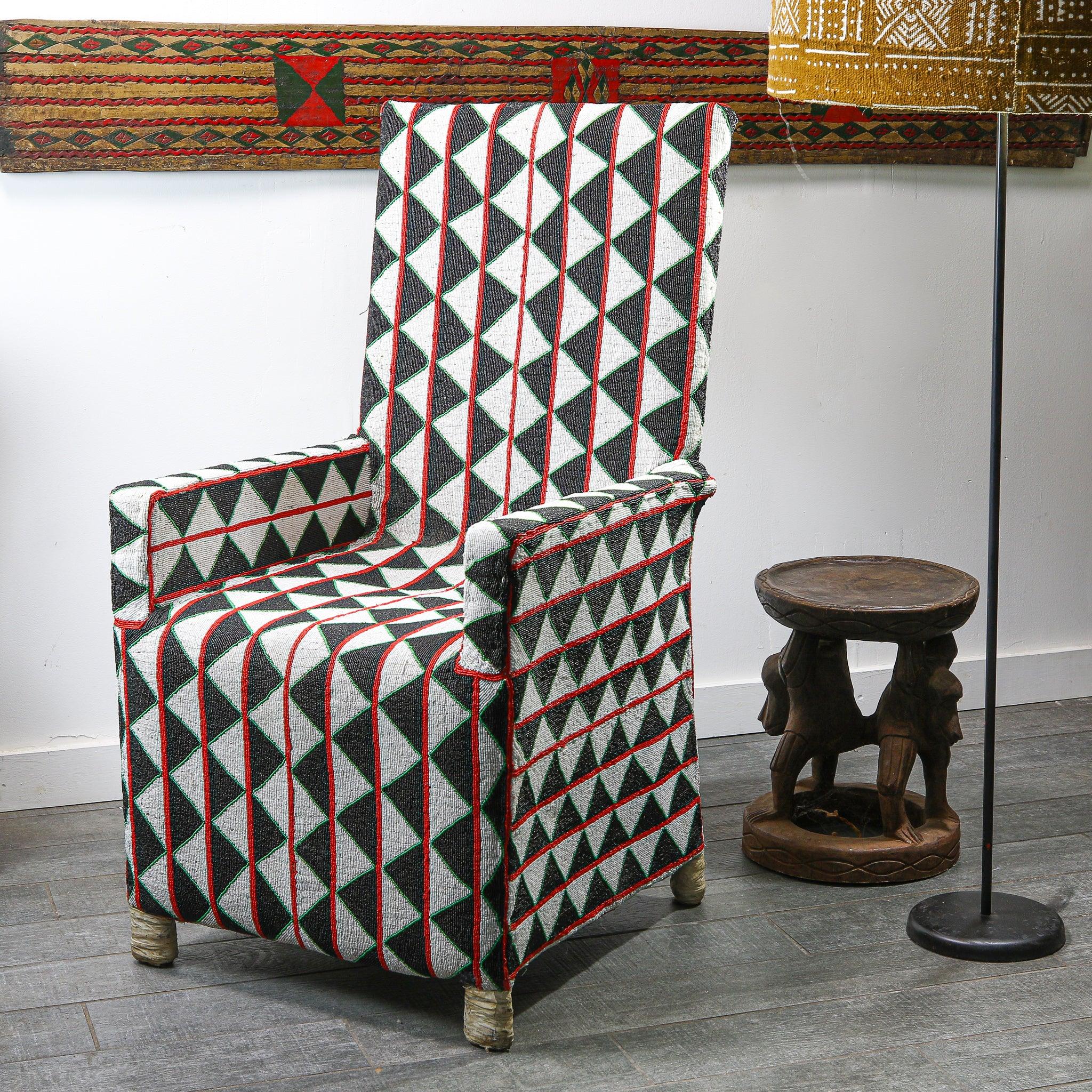 African Chair with Beads