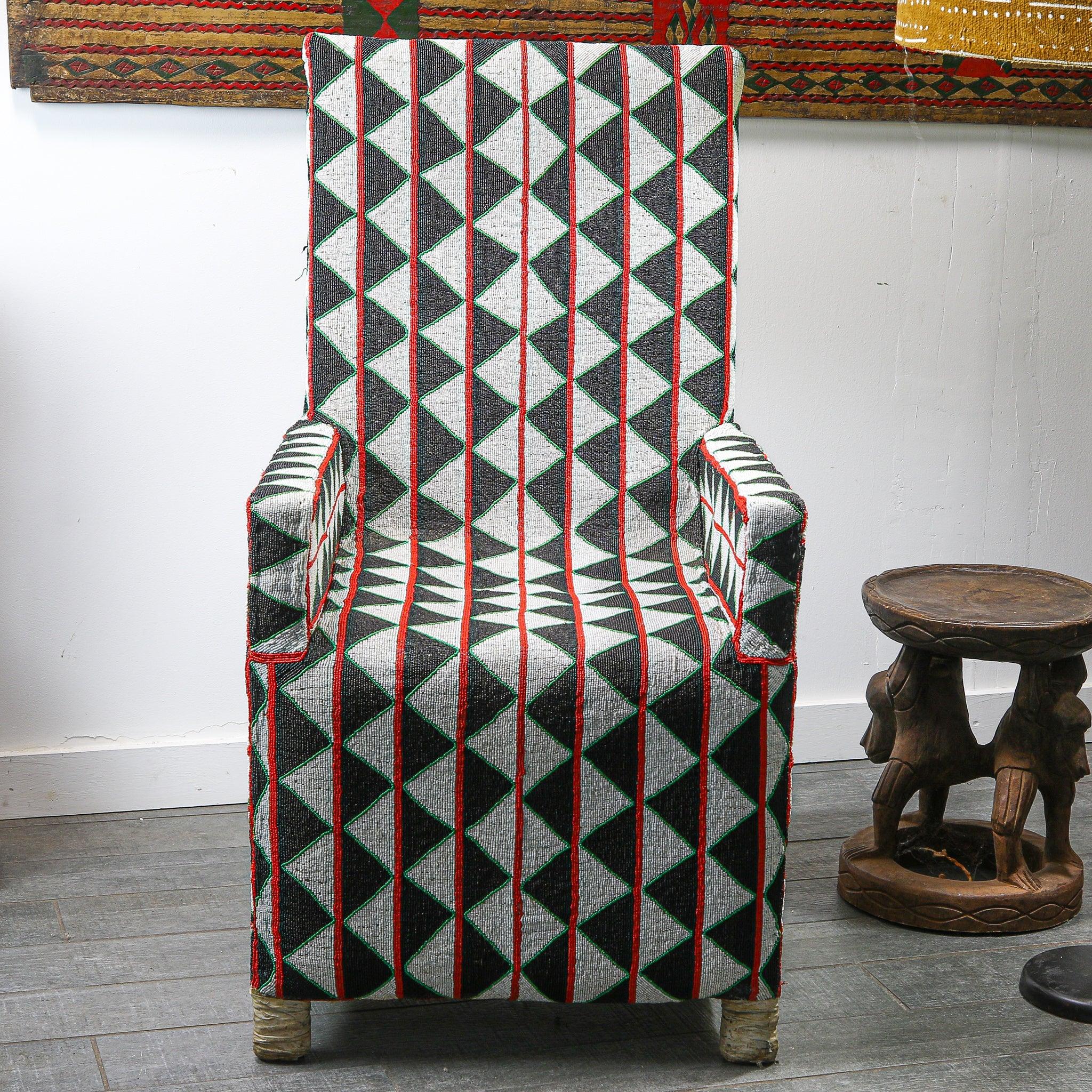 African Chair with Beads