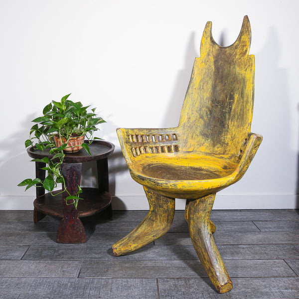 Yellow chair from Ethiopia