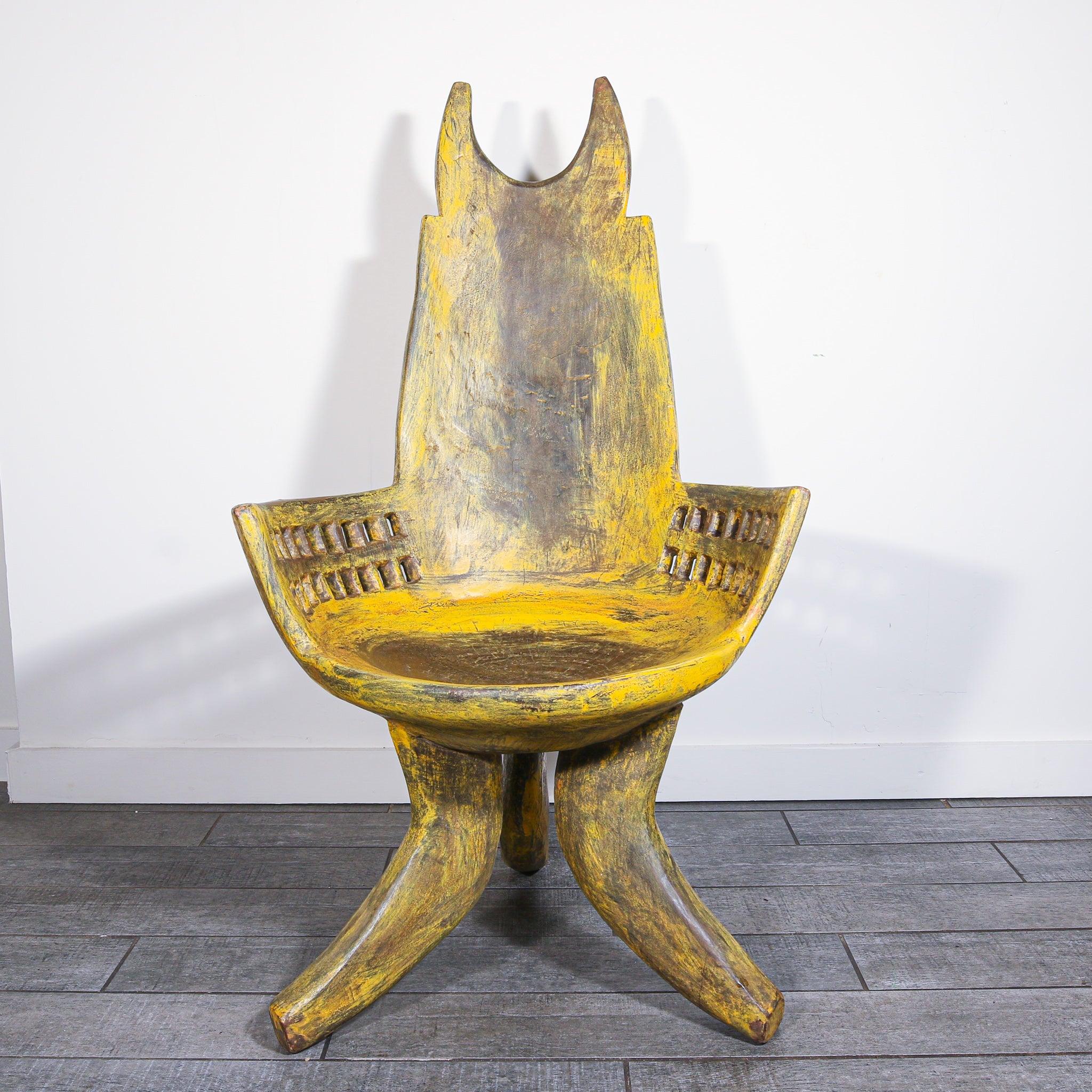 Yellow chair from Ethiopia
