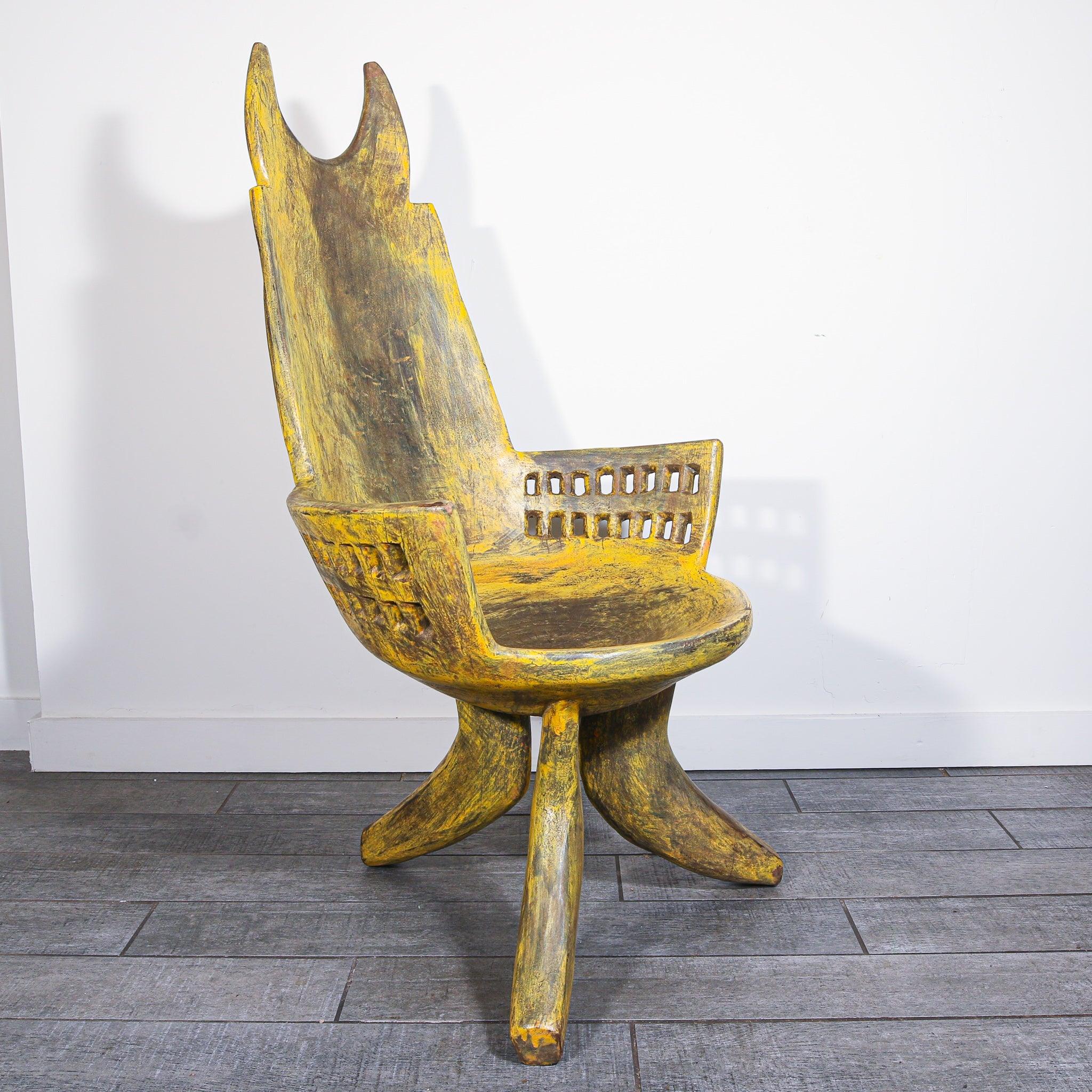 Yellow chair from Ethiopia