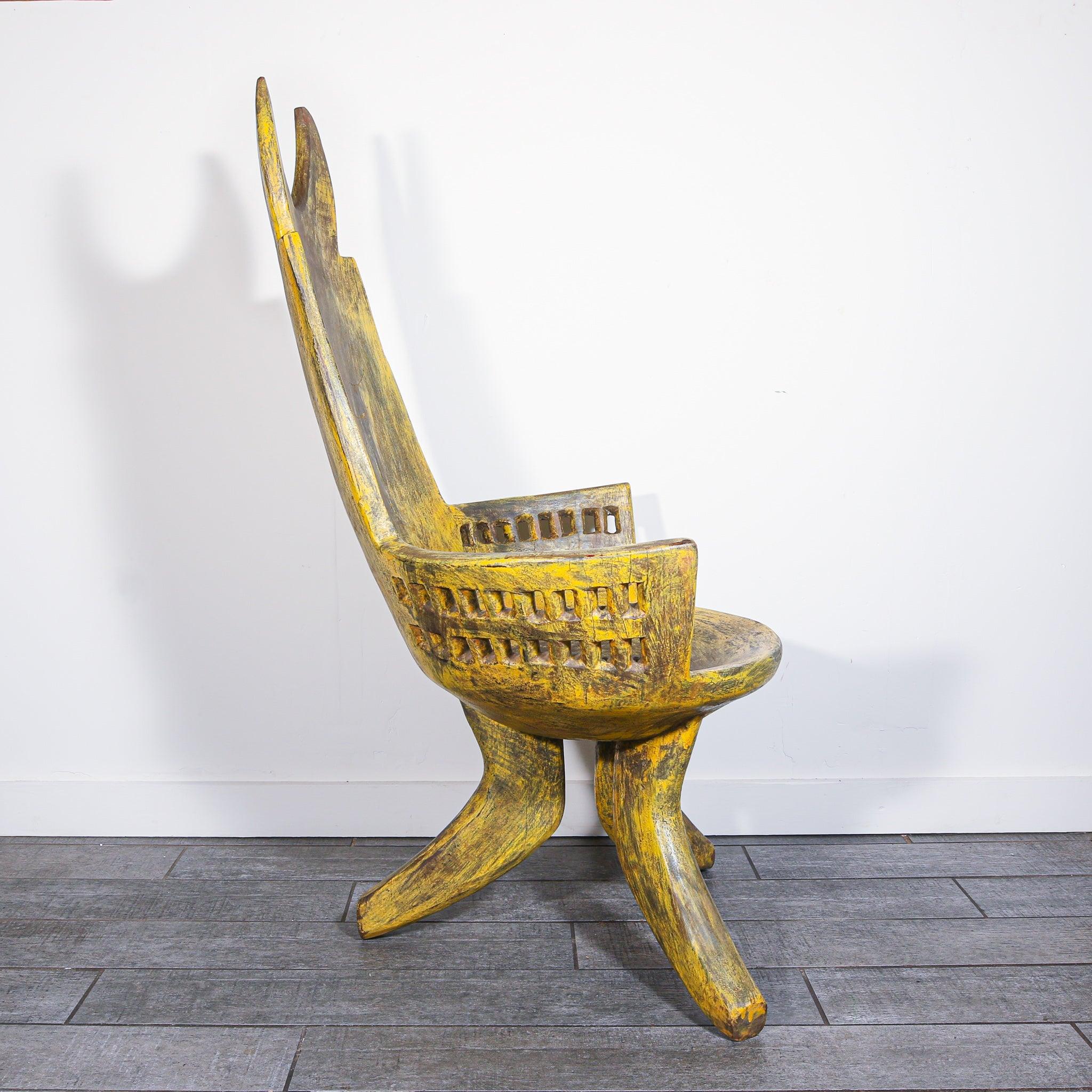 Yellow chair from Ethiopia