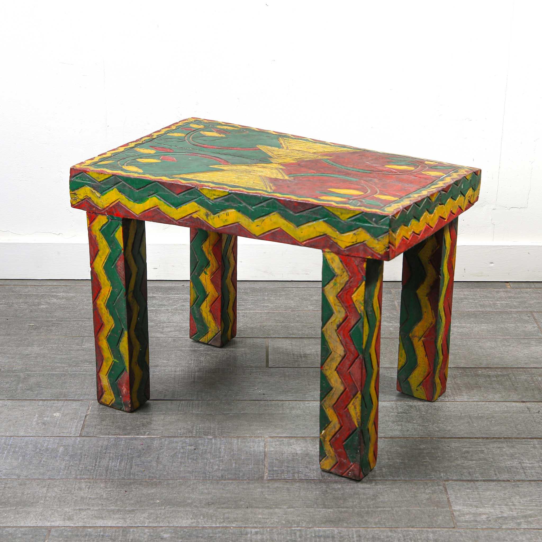 African Side Table for interior design