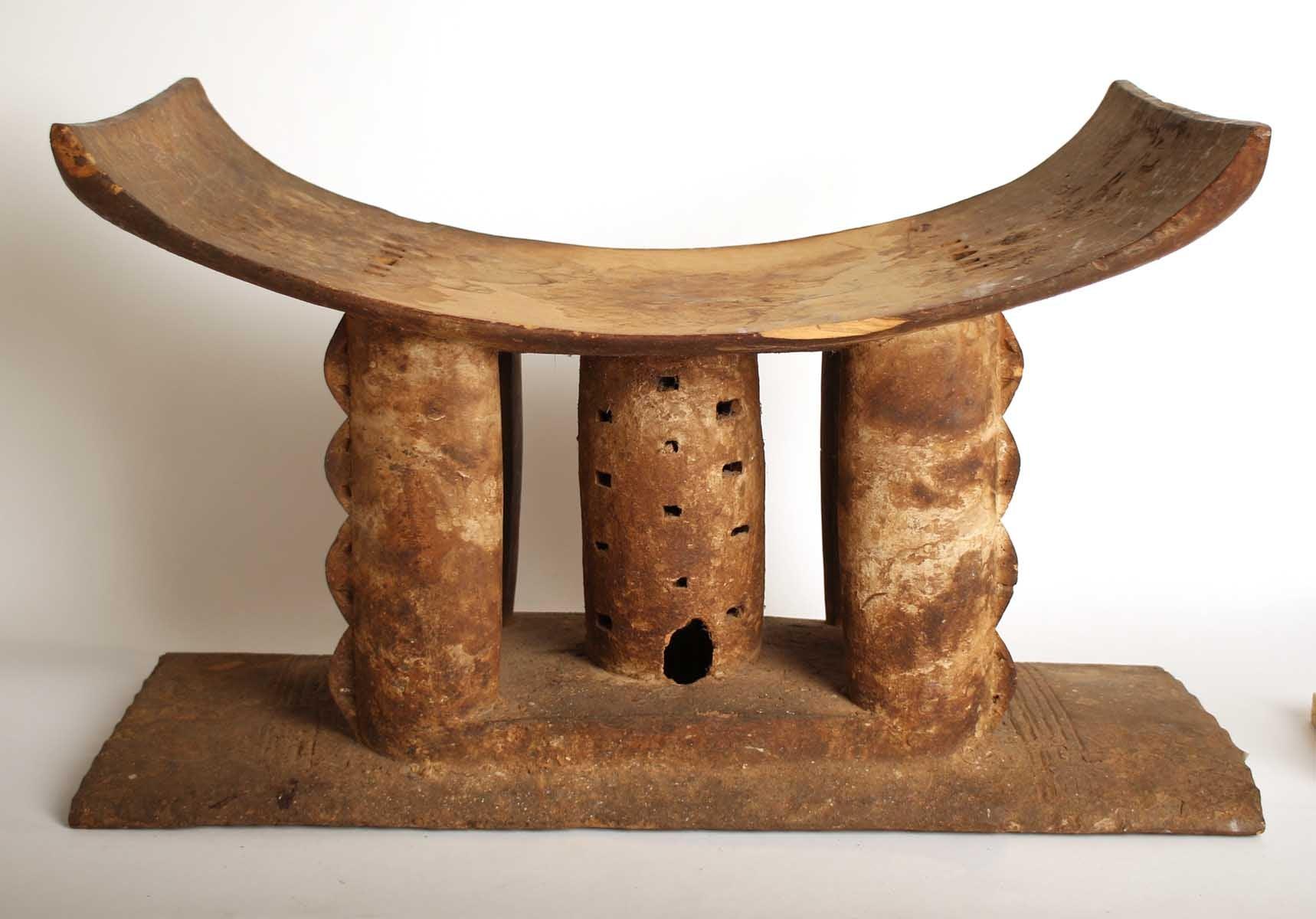 Authentic rare vintage African furniture to be used as a table seat or stool made from wood