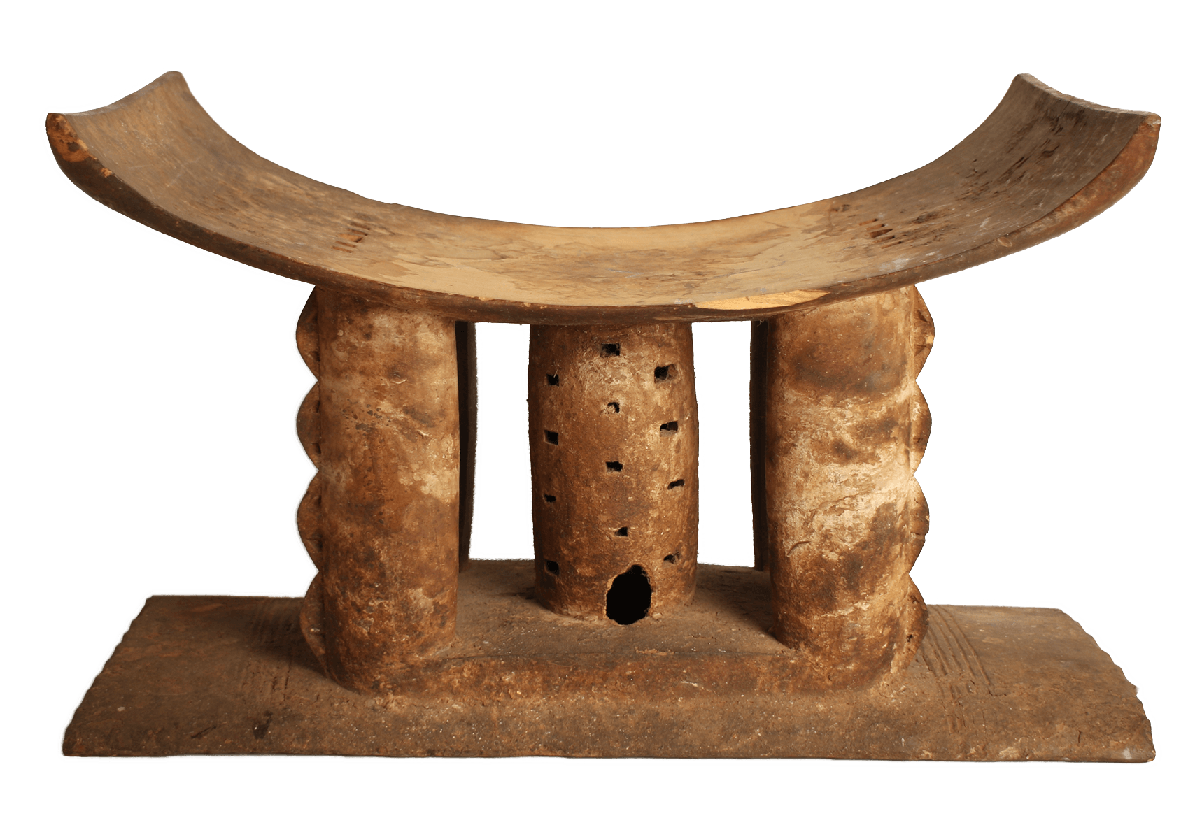 Authentic rare vintage African furniture to be used as a table seat or stool made from wood