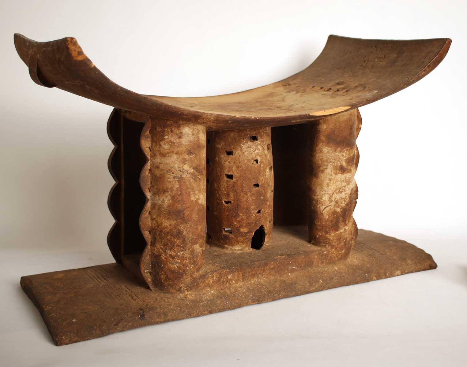 Authentic rare vintage African furniture to be used as a table seat or stool made from wood