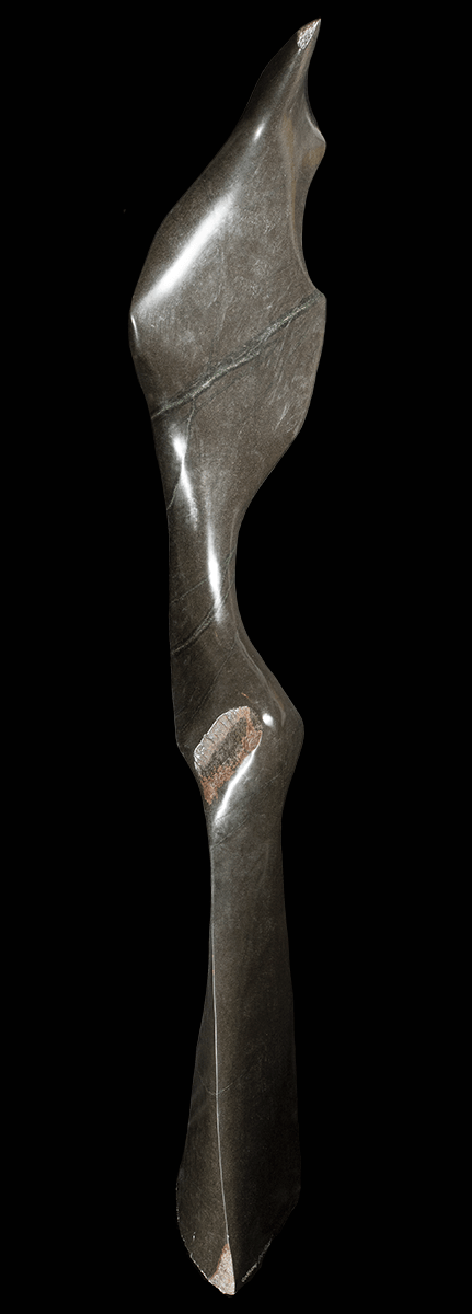 fine sculpture in black stone from Zimbabwe