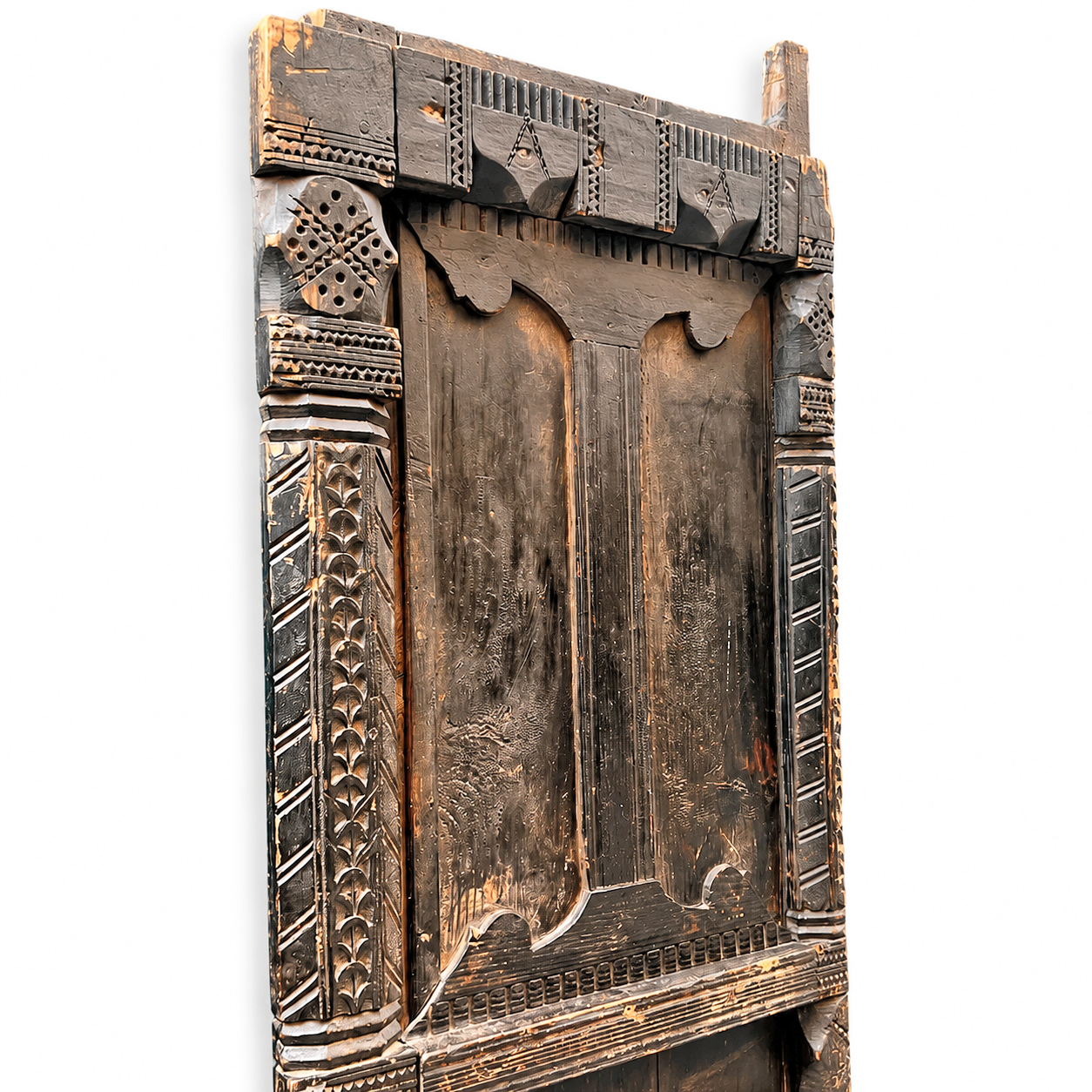 Authentic vintage Moroccan door. Berber Mountains Morocco. Traditional real  door used in Morocco. 
