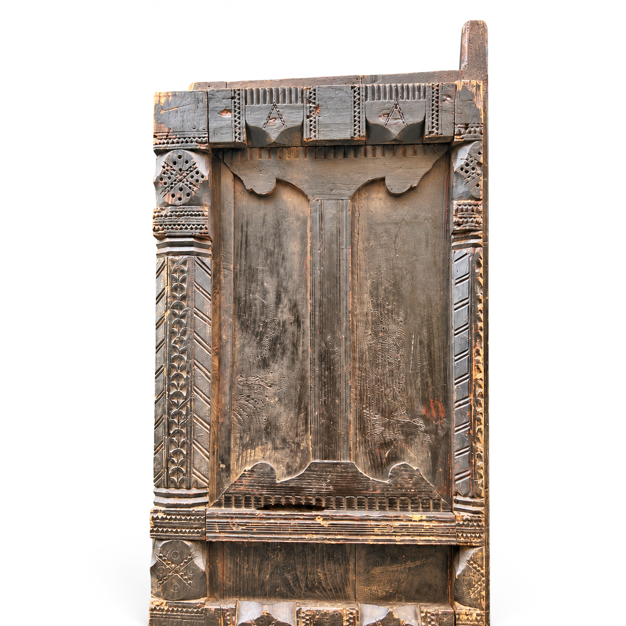 Authentic vintage Moroccan door. Berber Mountains Morocco. Traditional real  door used in Morocco. 