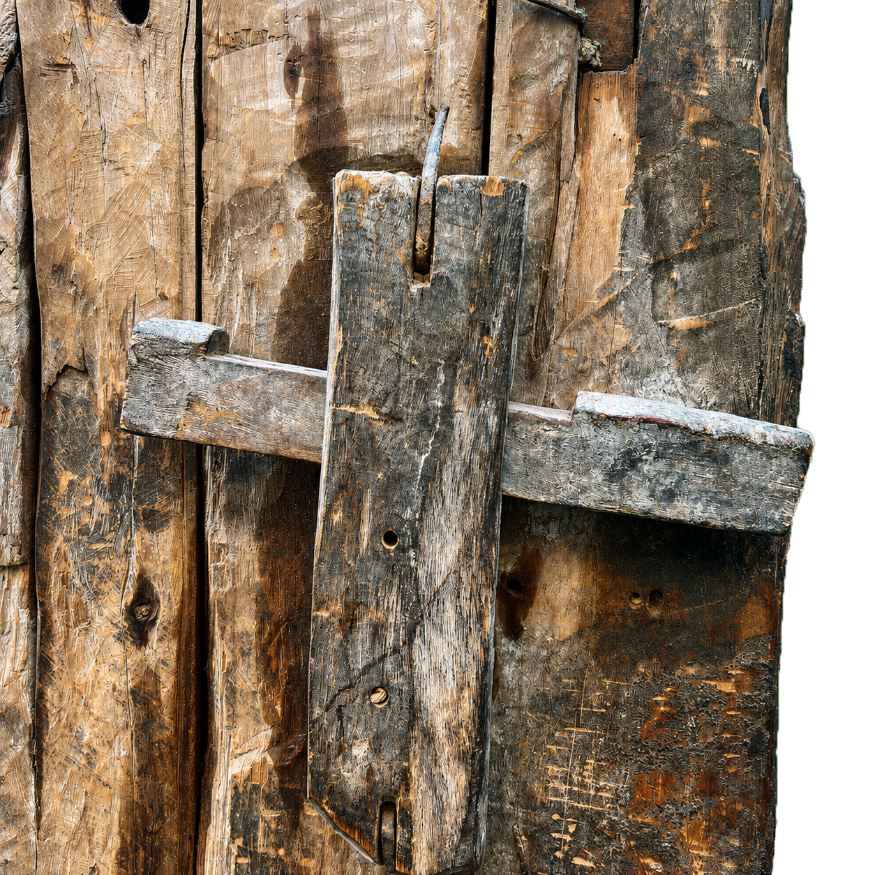 Authentic vintage Moroccan door. Berber Mountains Morocco. Traditional real  door used in Morocco. 