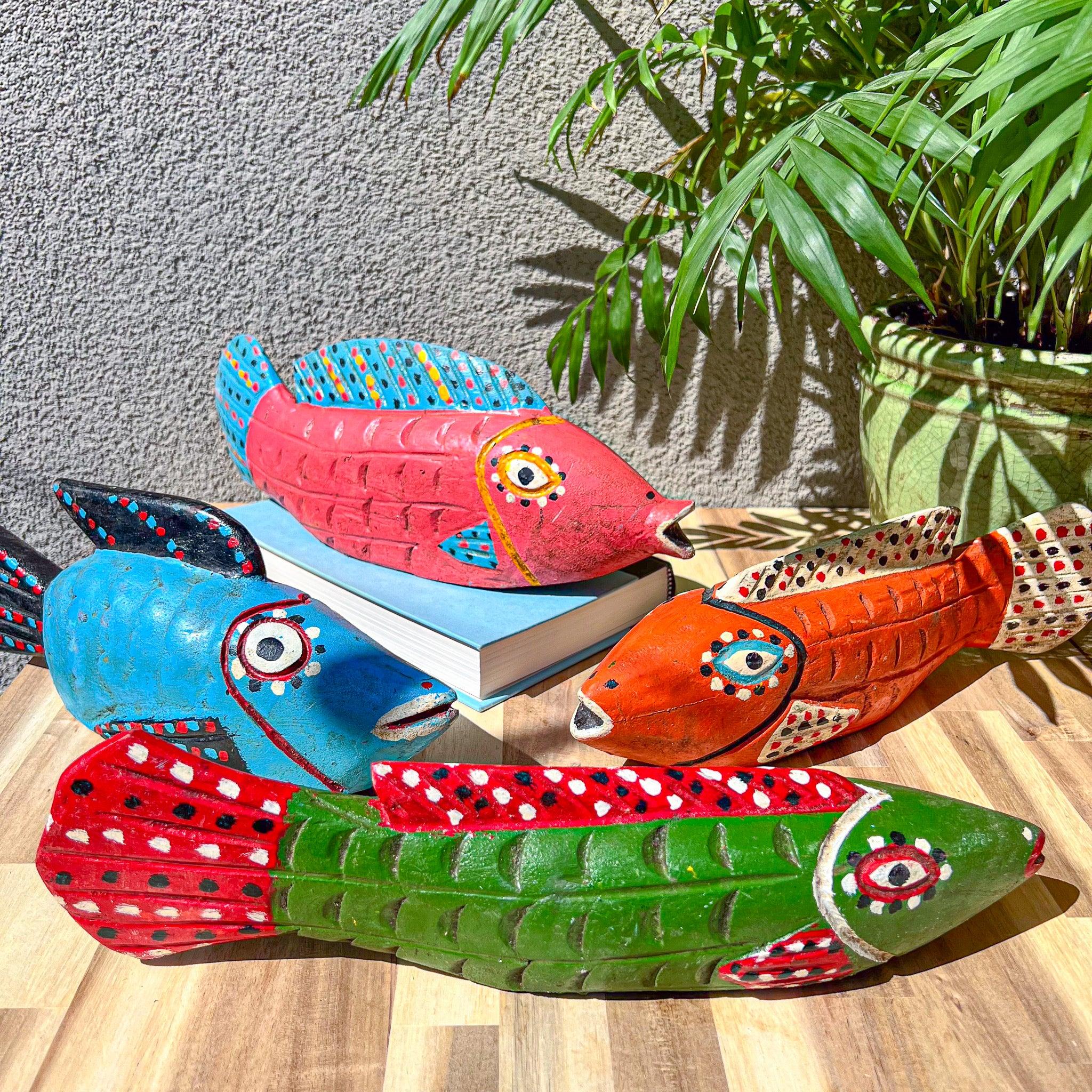 Bozo Fish Sculptures as a Vintage African art and craft