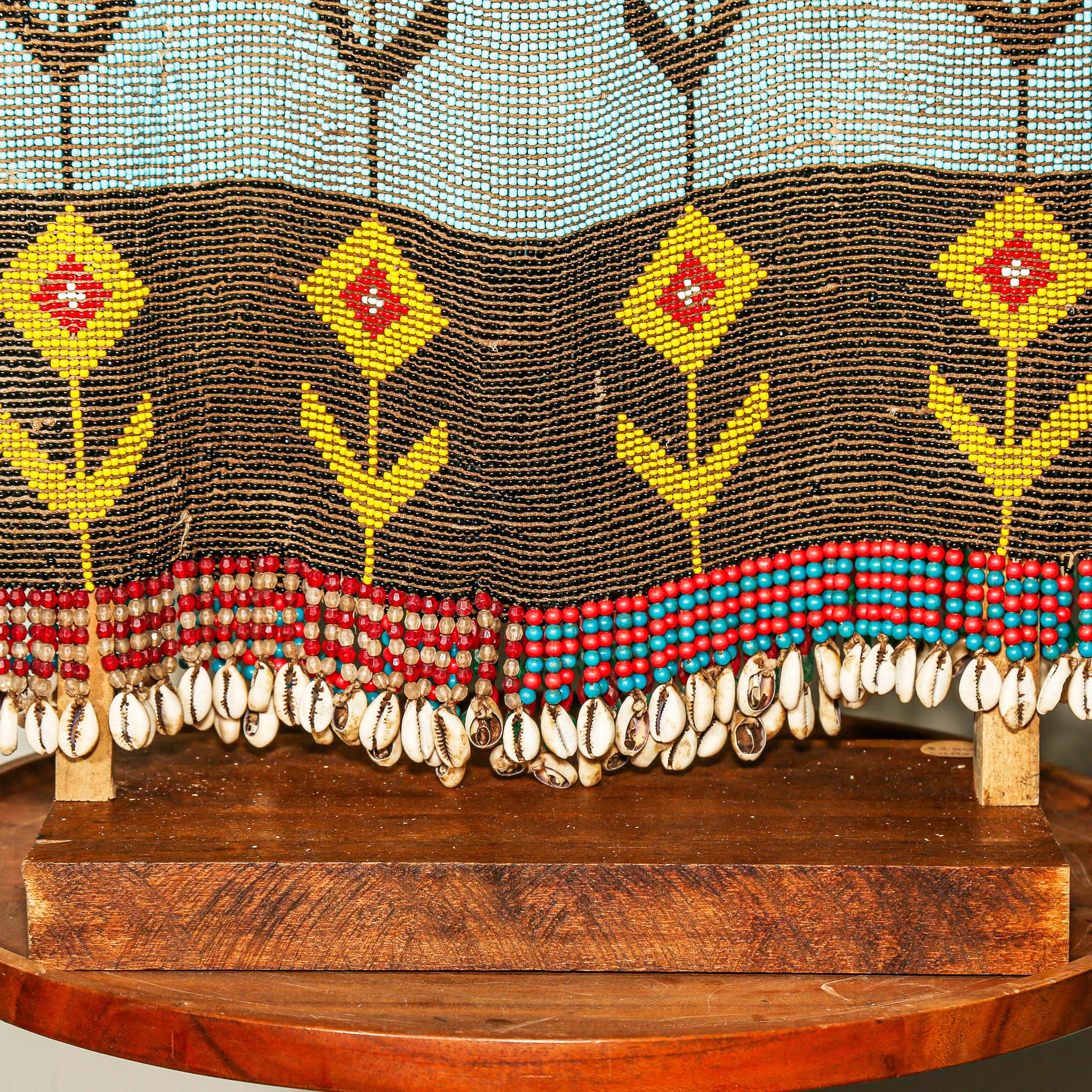 Blue Kirdi Beaded Tunic, Cameroon