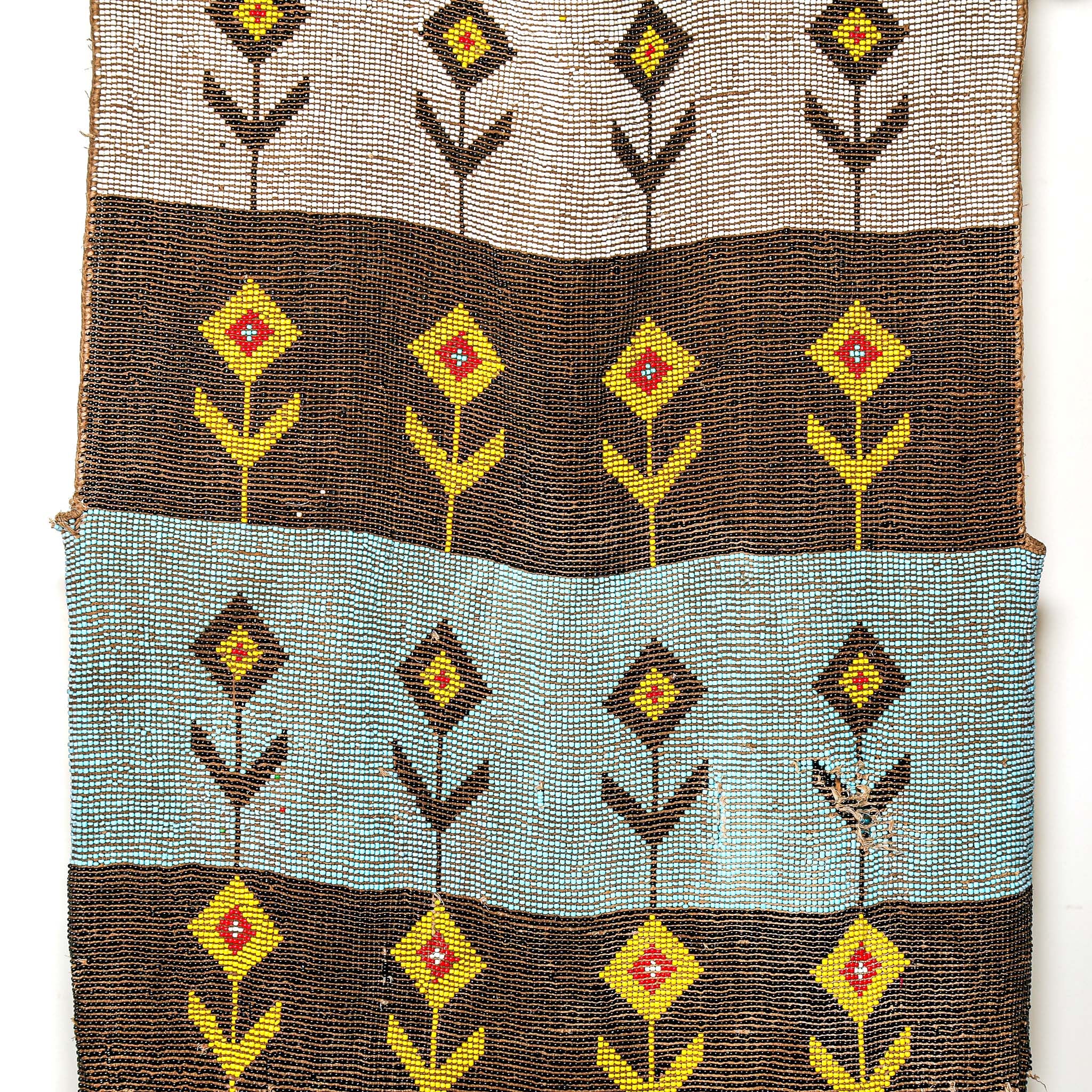 Blue Kirdi Beaded Tunic, Cameroon