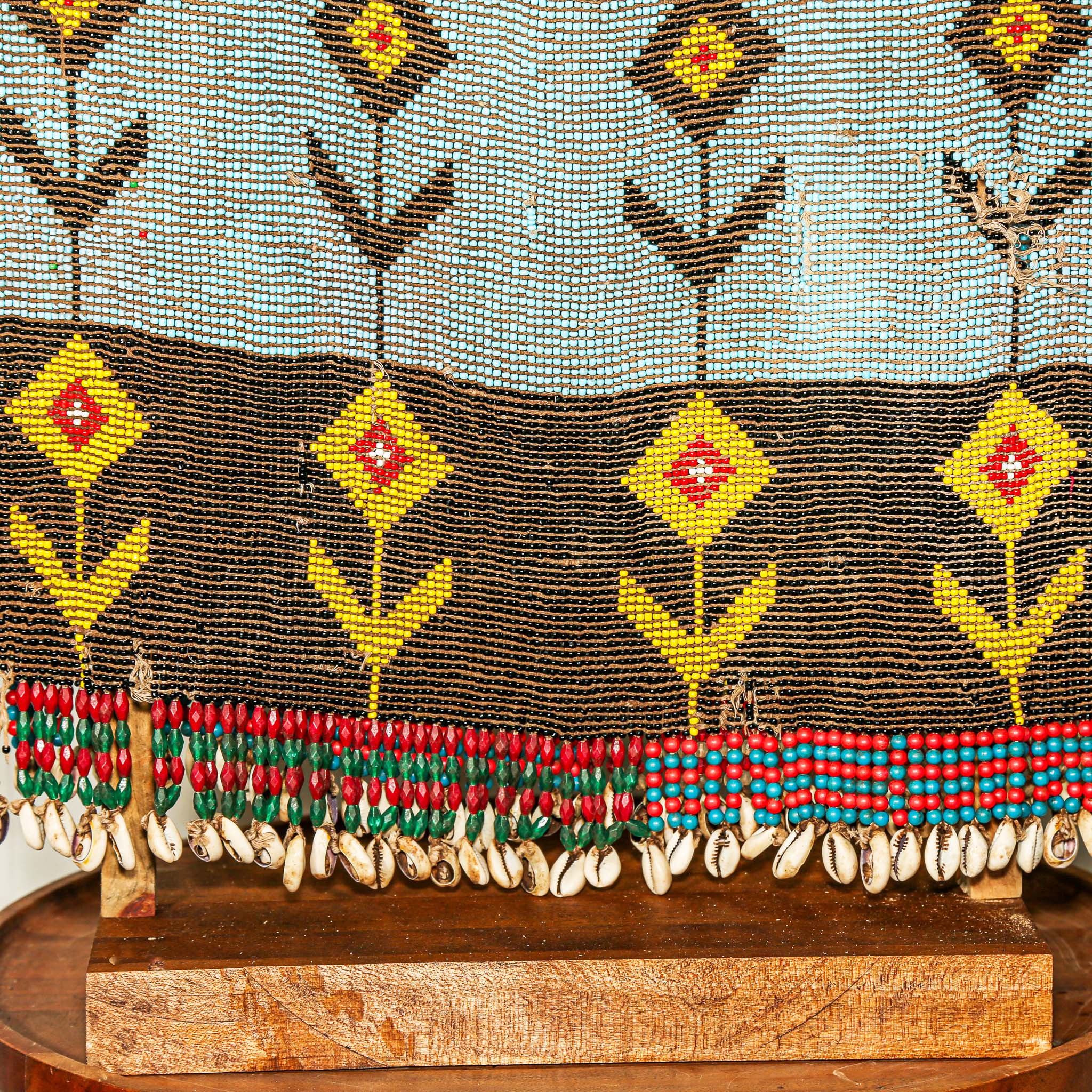 Blue Kirdi Beaded Tunic, Cameroon