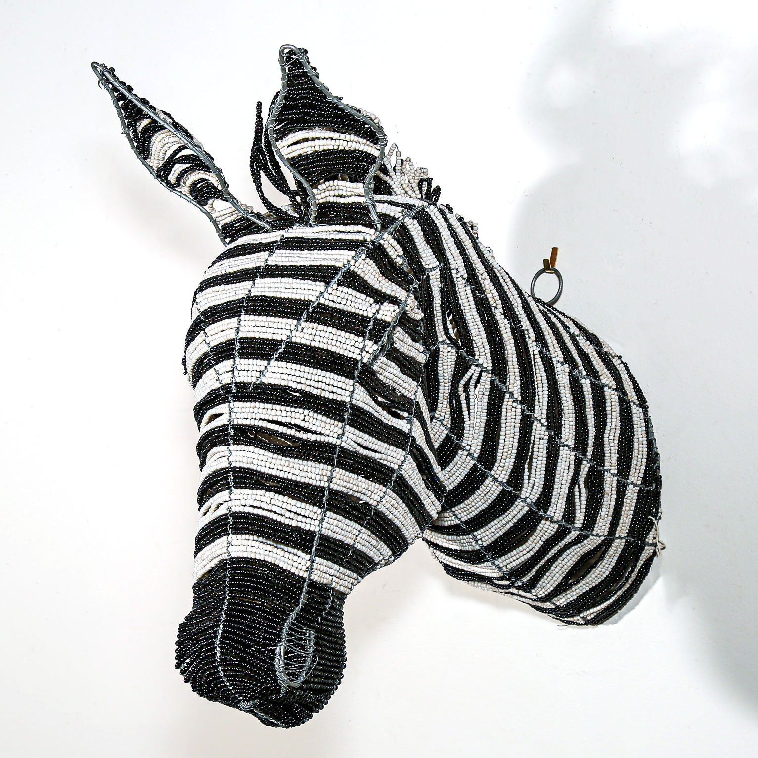 home accessory of a beaded zebra