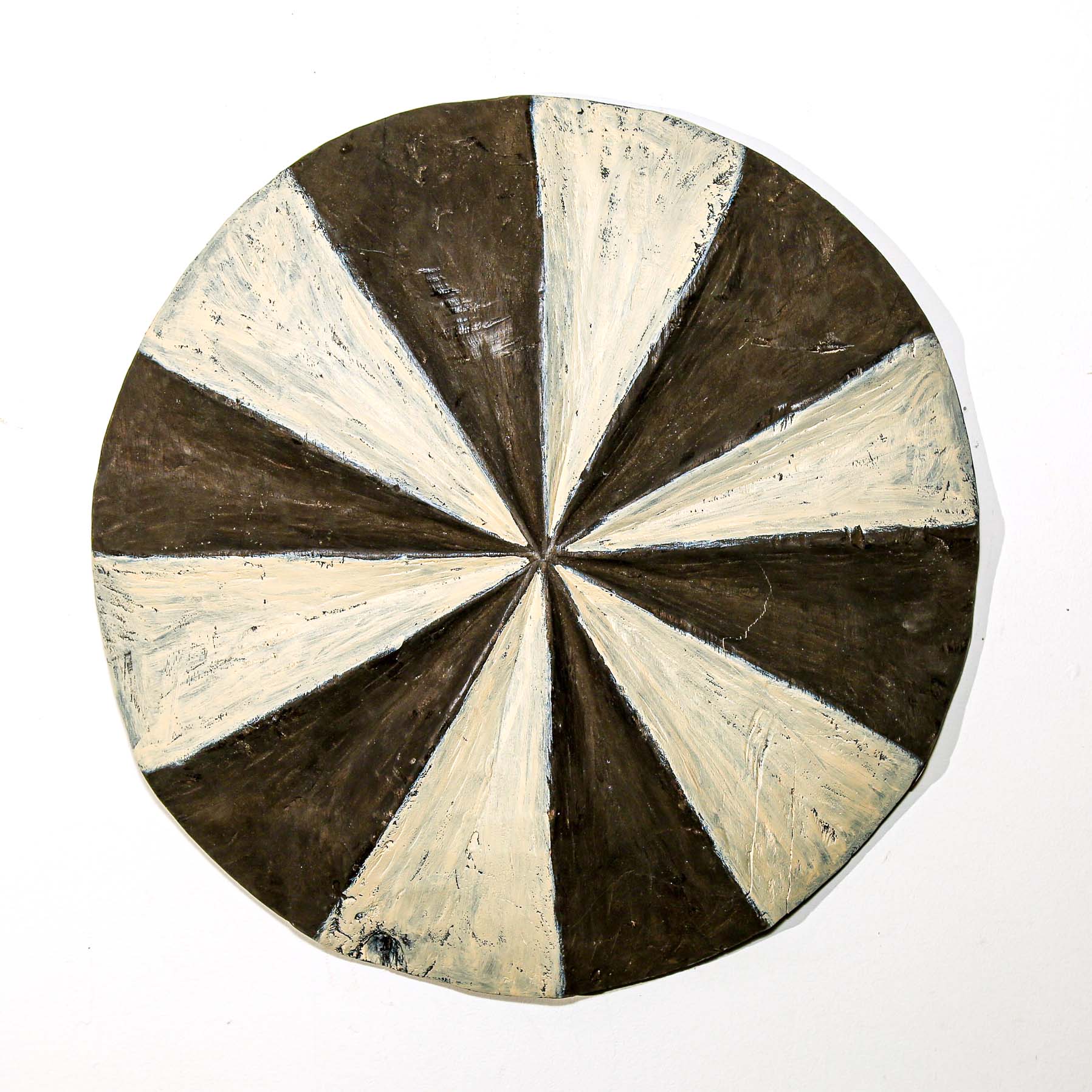 Dancing Shield from Cameroon - Black & White wall art for sale