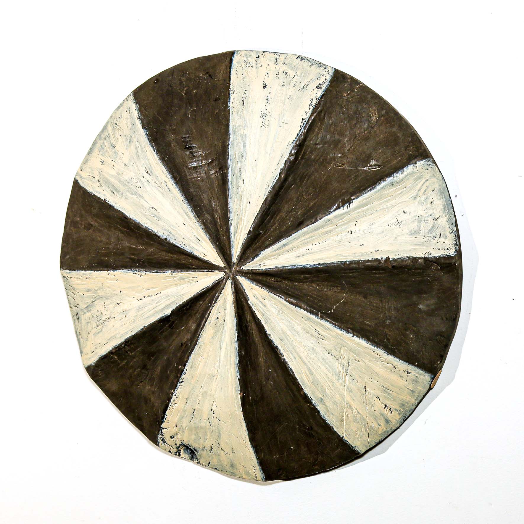Dancing Shield from Cameroon - Black & White wall art for sale