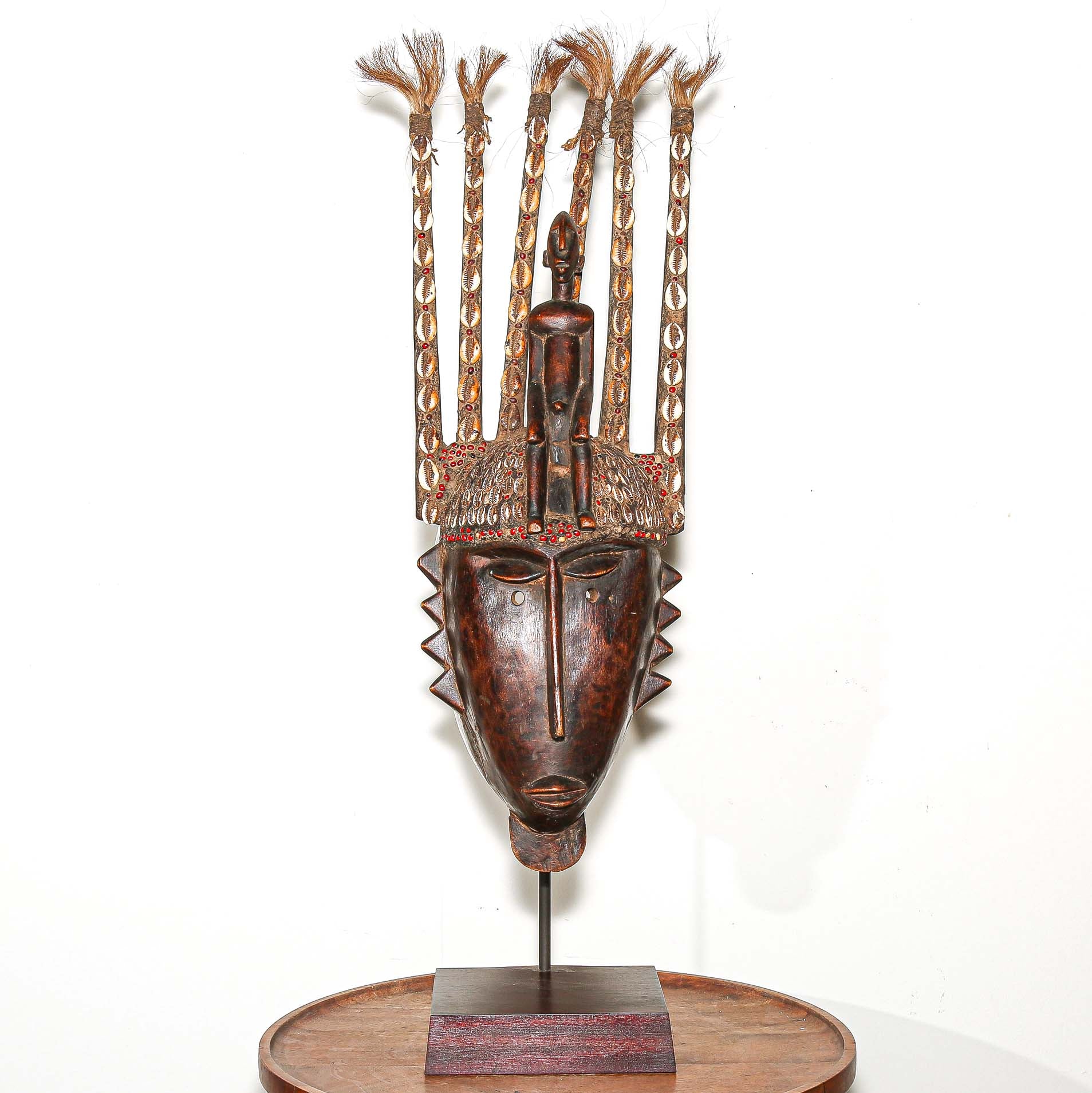 high quality African mask on a display base